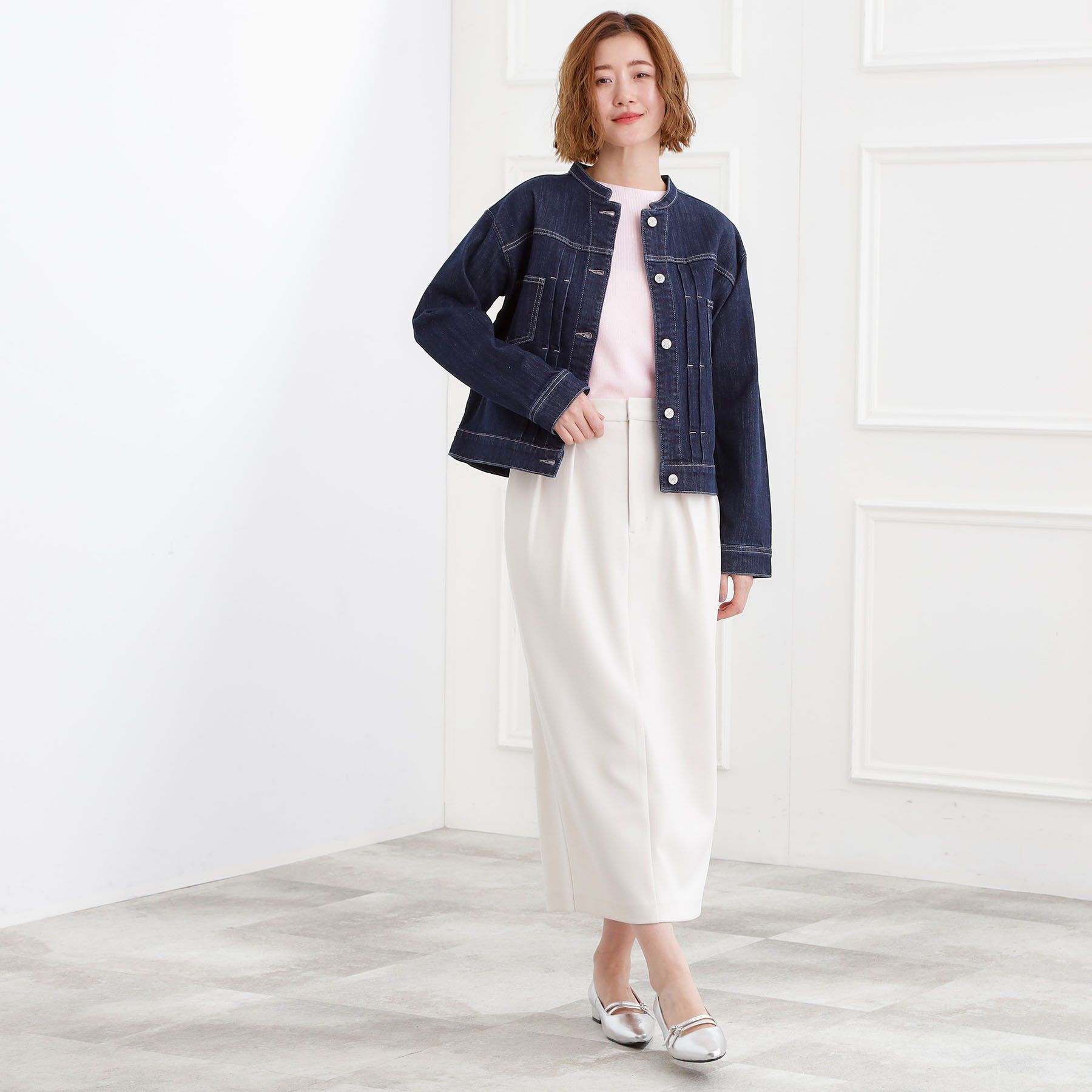 grove「着心地軽やか、動きやすいストレッチデニムジャケット」|デニムジャケット|