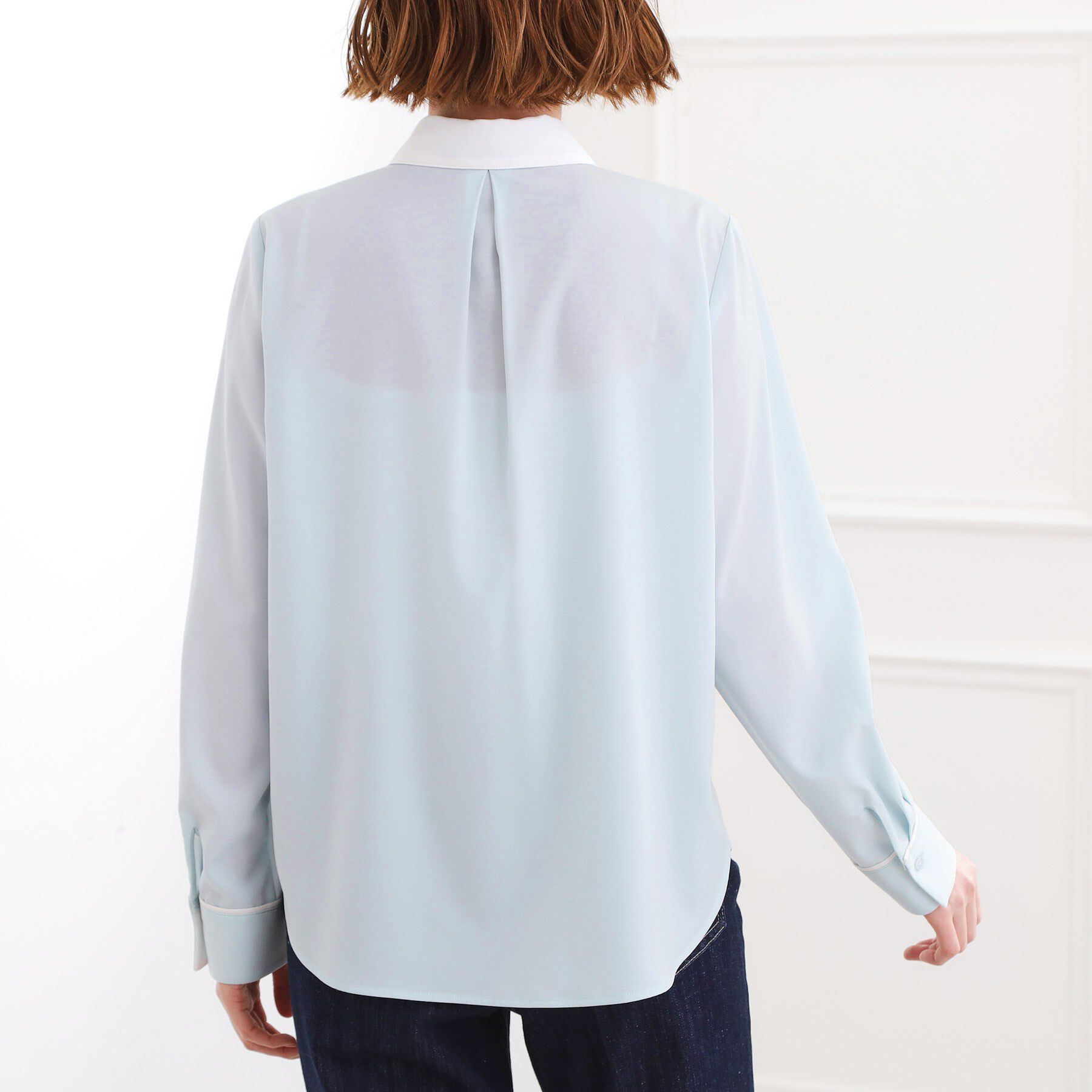 grove「ビジューカラー とろみシャツ」|シャツ・ブラウス|