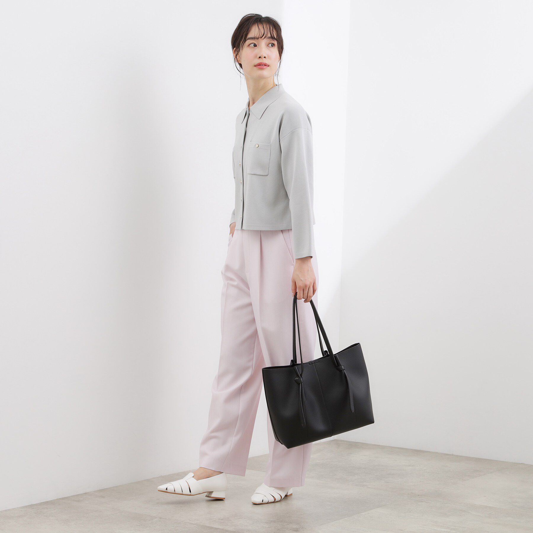 grove「ノットハンドルA4トート」|トートバッグ|