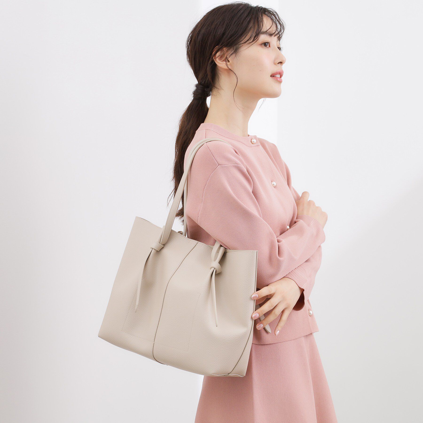 grove「ノットハンドルA4トート」|トートバッグ|