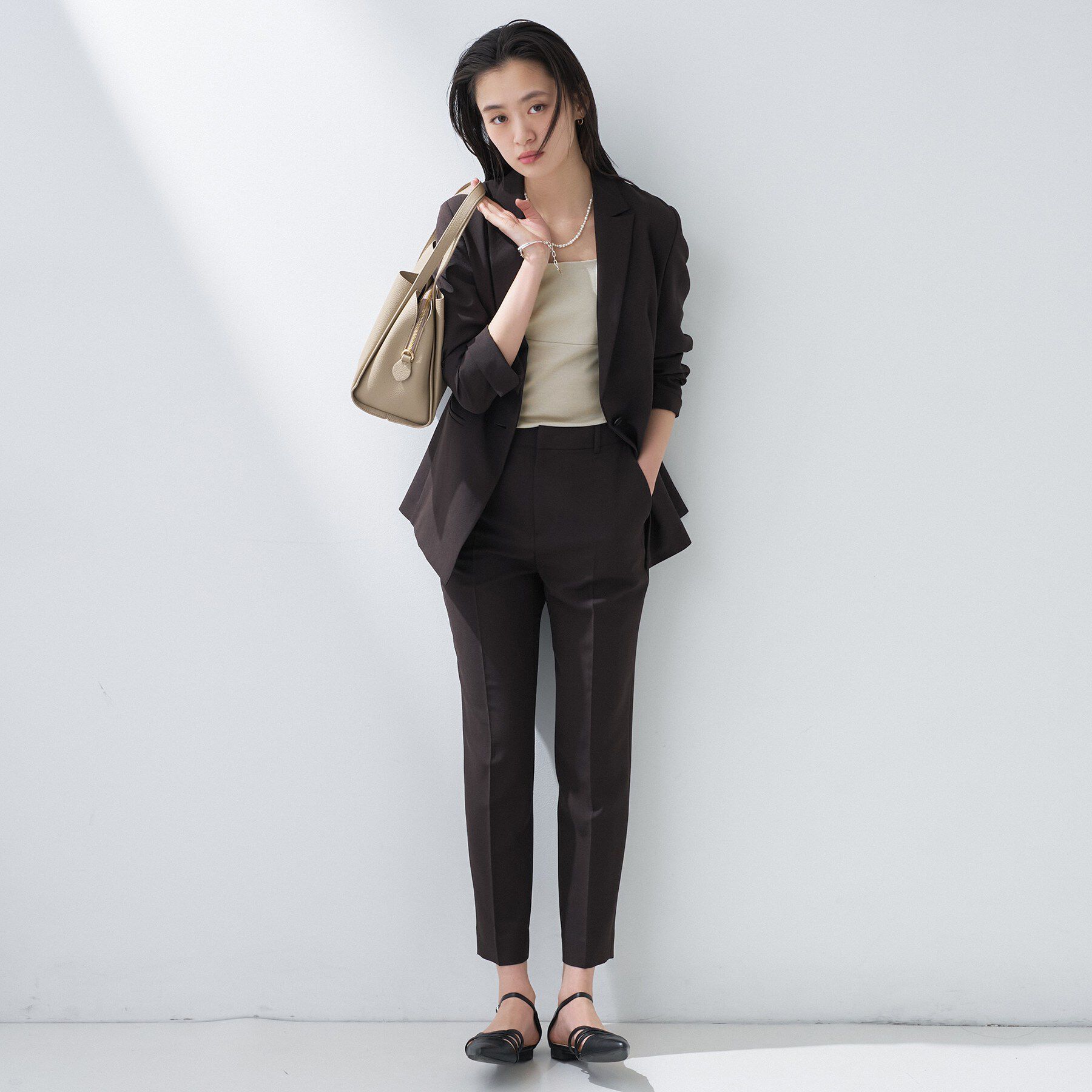 INDIVI「【日本製】ビスチェインナータンクトップ」|キャミソール|