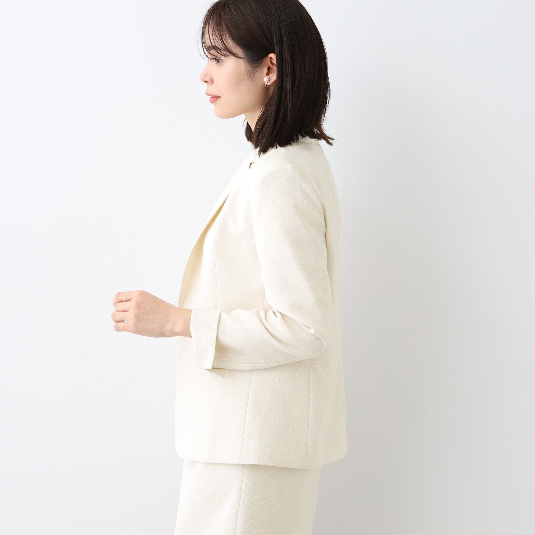 INDIVI「【洗える／スーツ】テーラードカラージャケット」|スーツ|