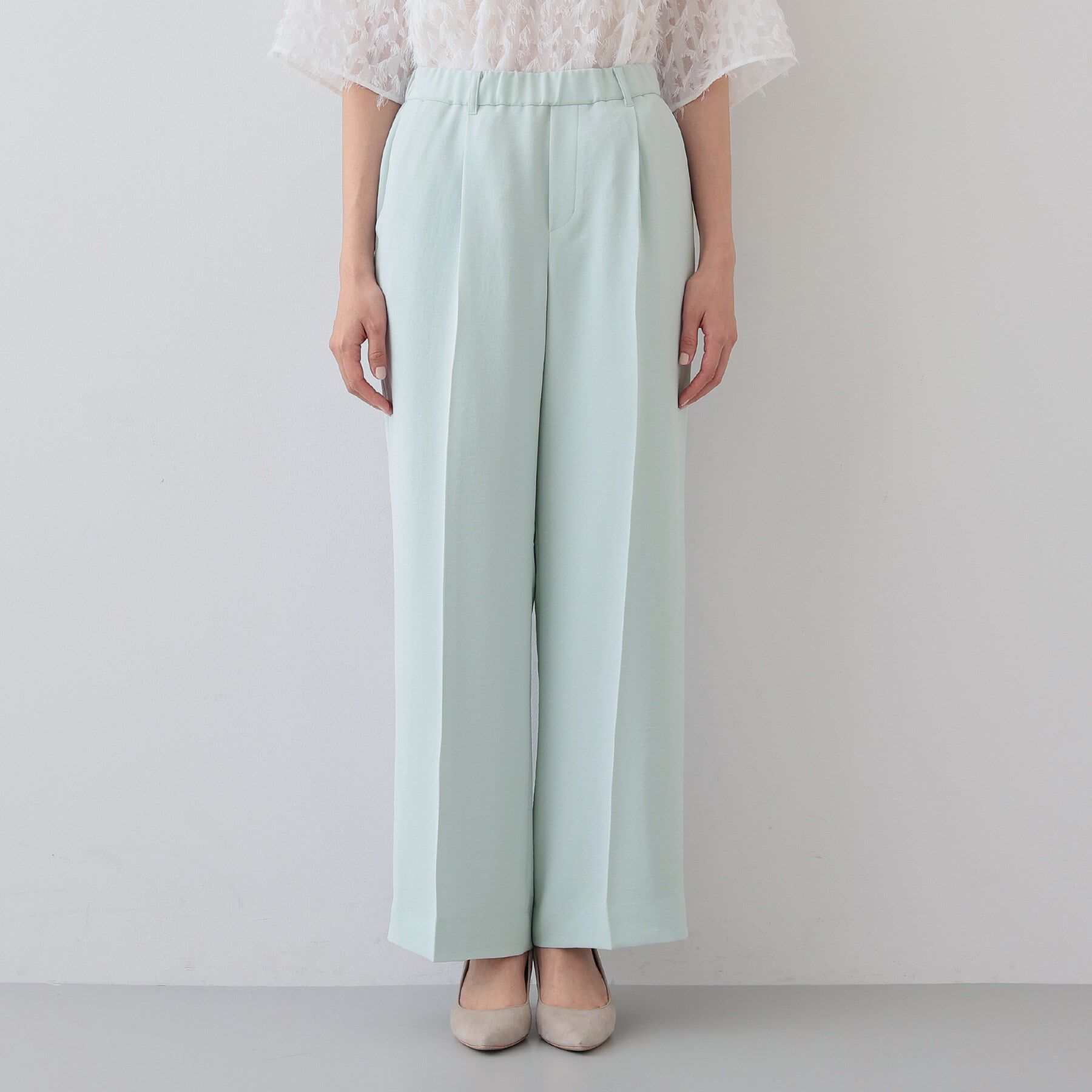 INDIVI「【着る日傘/遮熱/UVケア】ワイドパンツ」|スーツ|