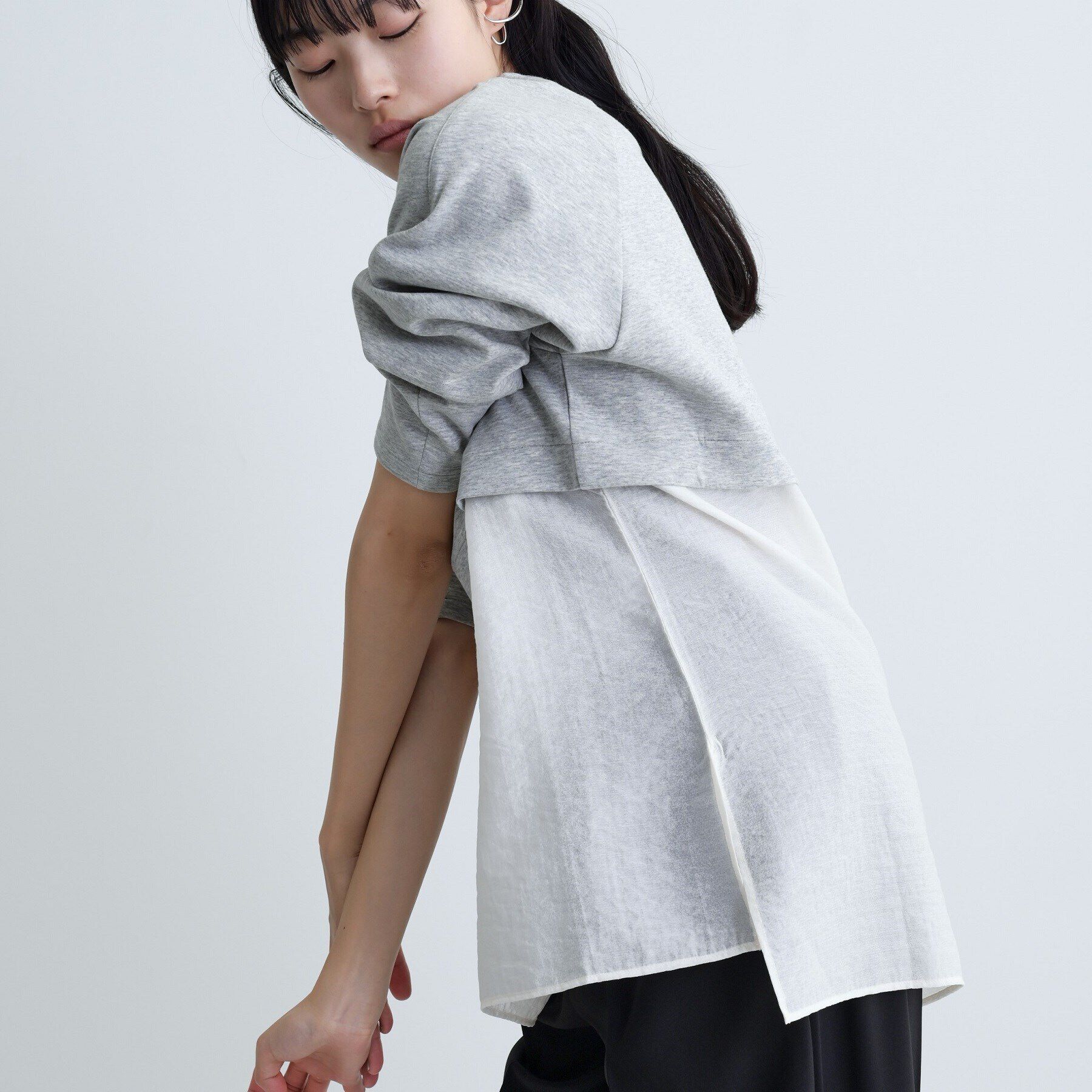 GALLEST「ボンディングチュールトップス」|Tシャツ・カットソー|