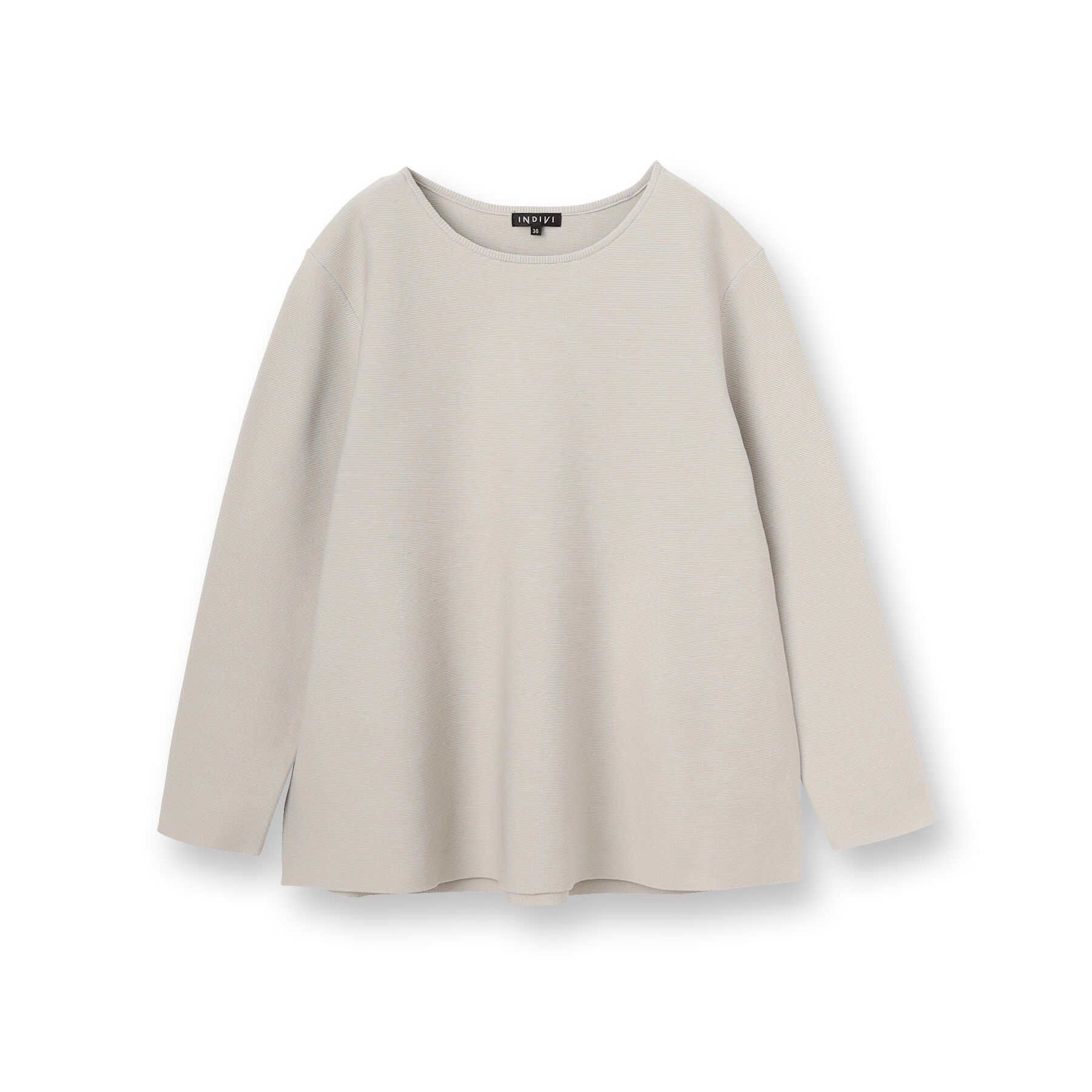 INDIVI「【洗える／軽量】美シルエット ペプラムニット」|ニット・セーター|