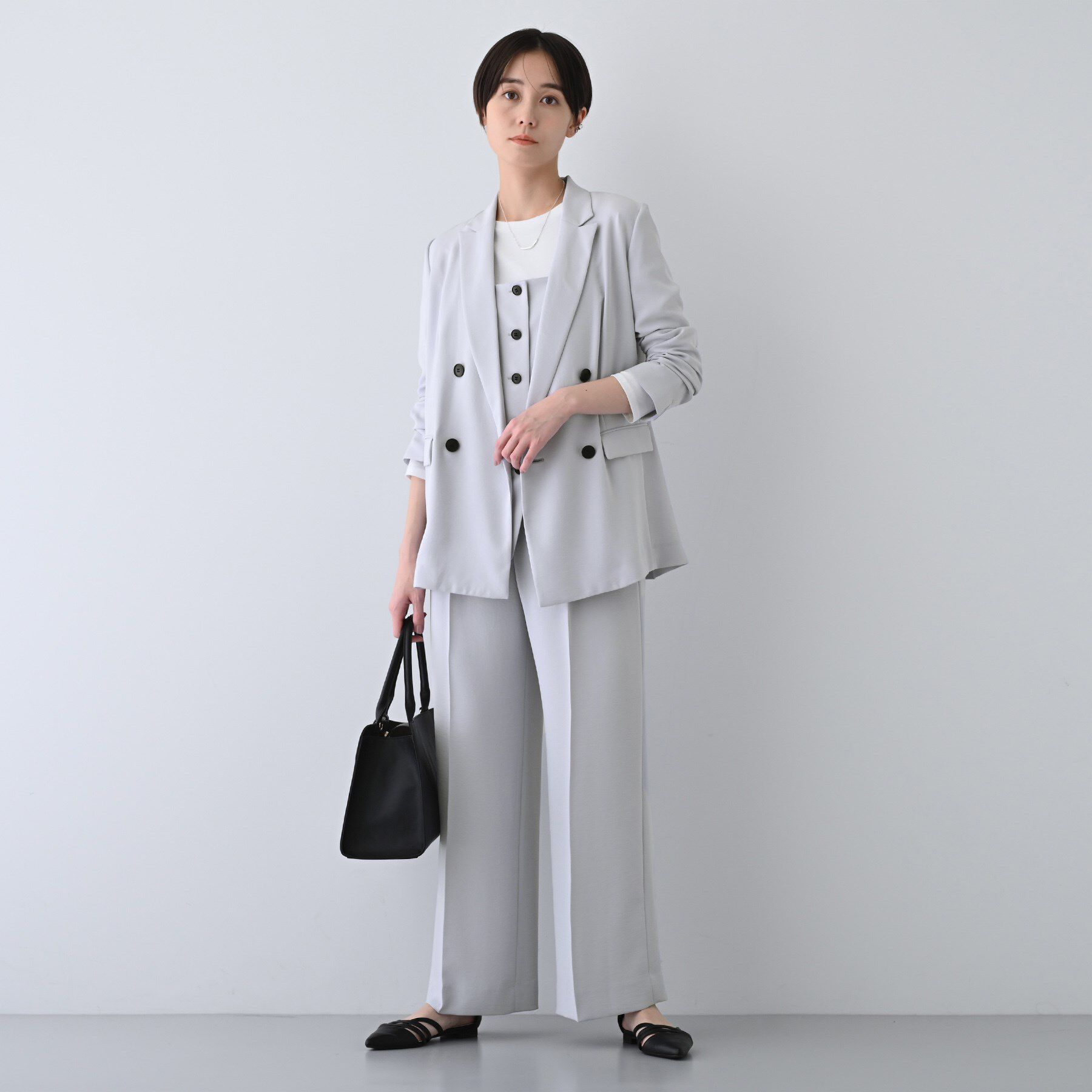 INDIVI「【着る日傘/遮熱/UVケア】ダブルジャケット」|スーツ|