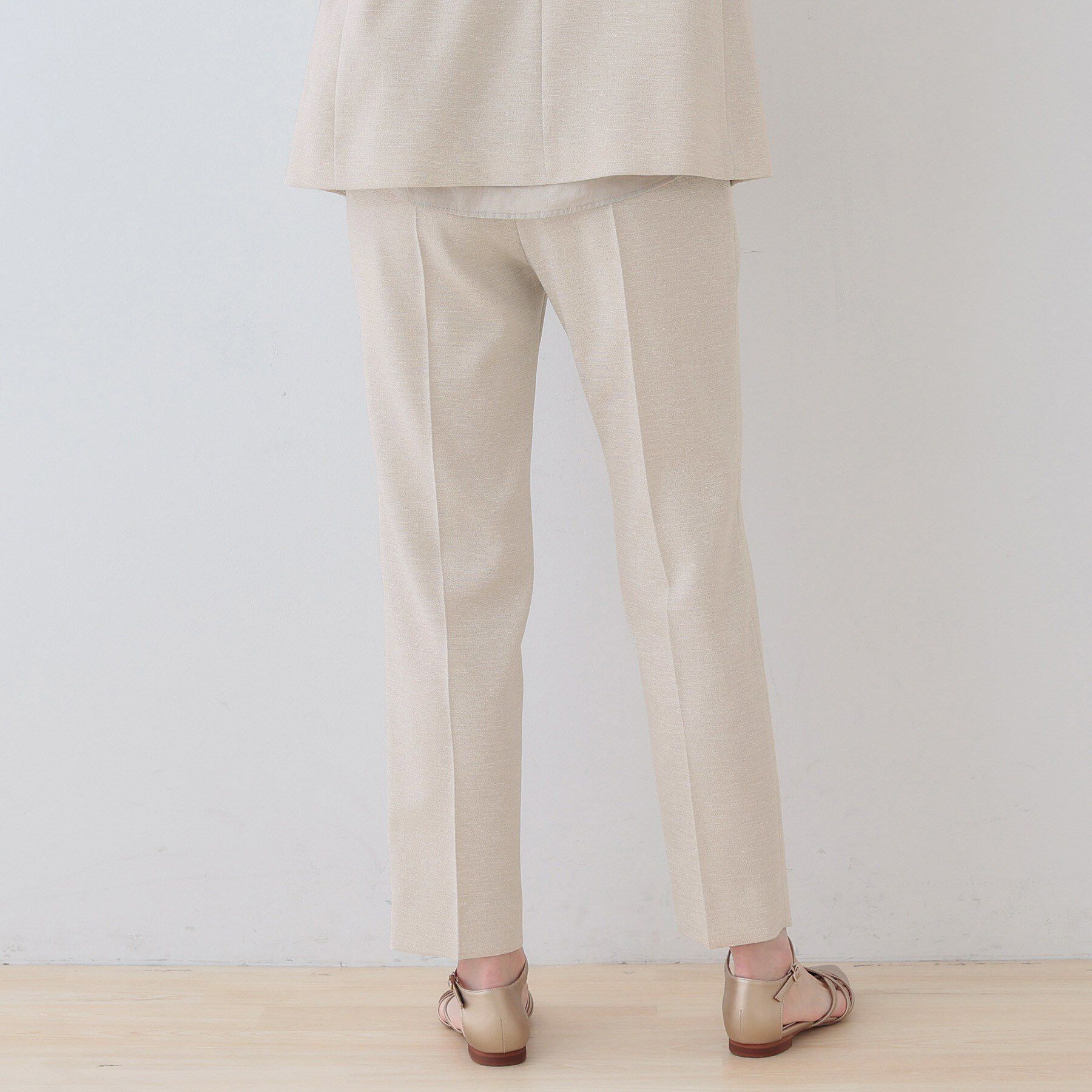 INDIVI「【こなれSETUP】リネンライクテーパードパンツ」|その他|