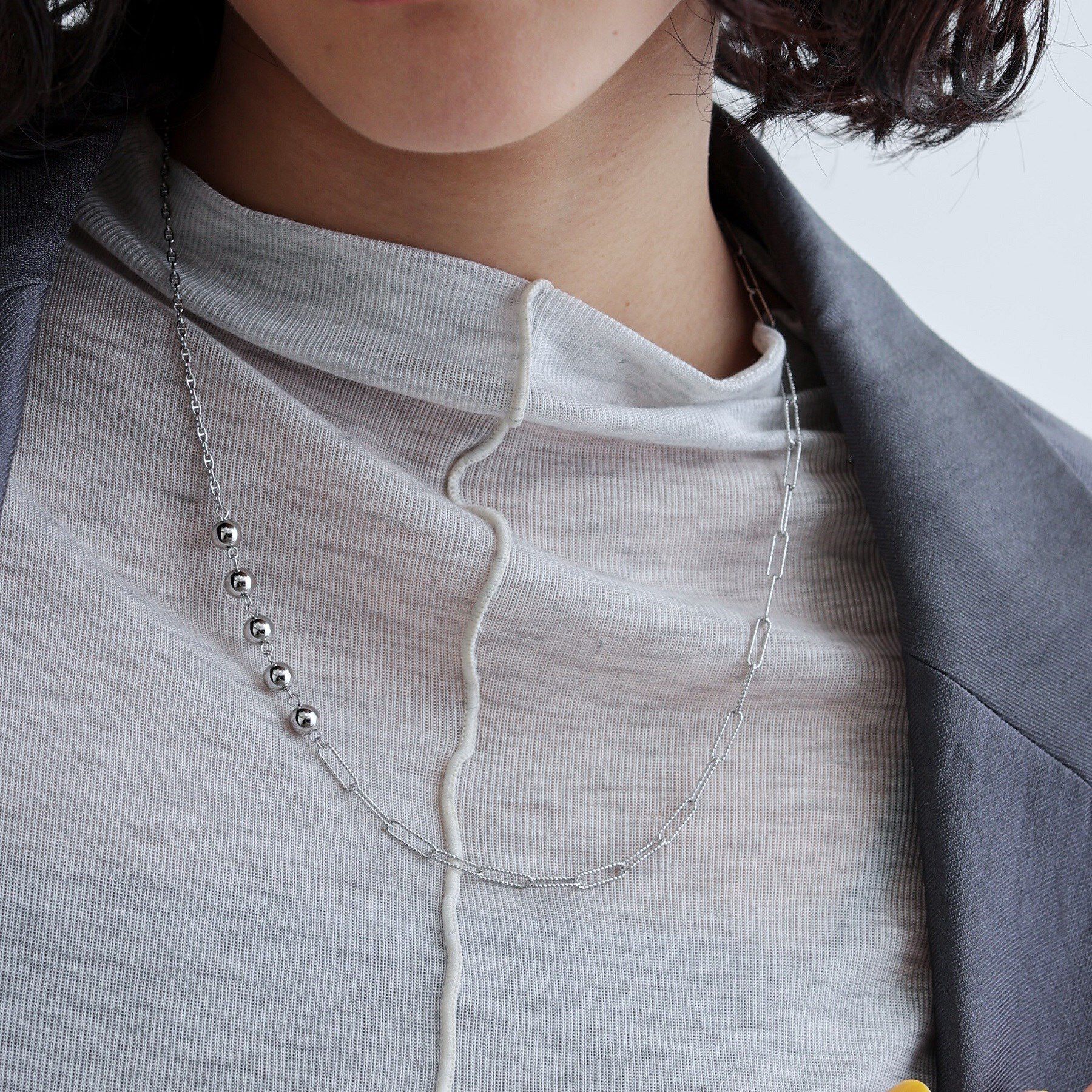 GALLEST「トリプルチェーンネックレス」|ネックレス|シルバー(006)