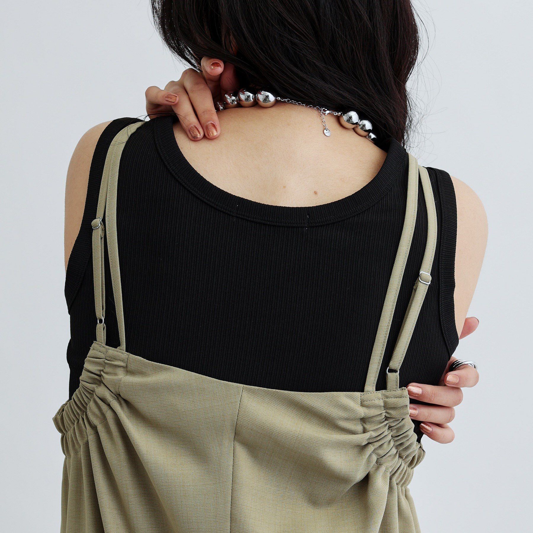 GALLEST「ギャザーストラップワンピース」|ワンピース|