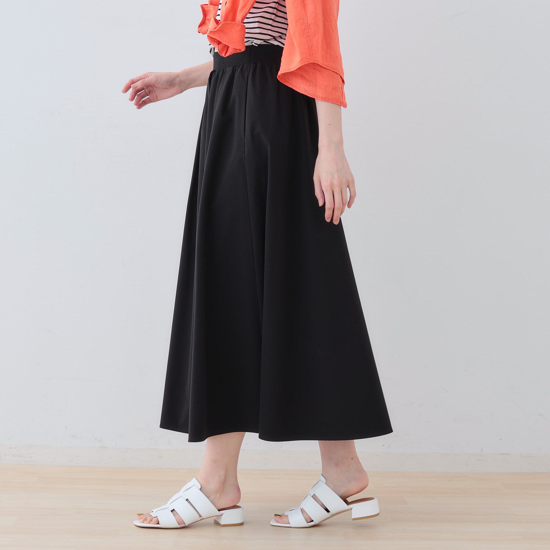 INDIVI「【通気性◎撥水／UVケア／SETUP可能】アクティブスカート」|スカート|