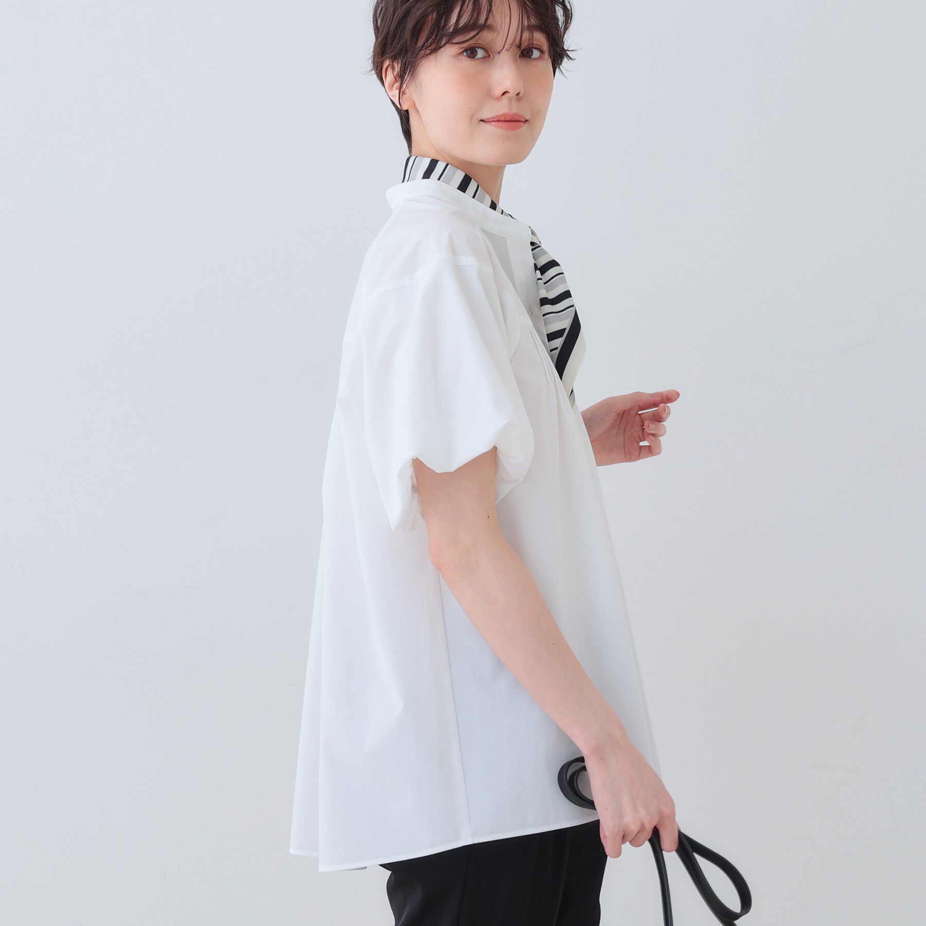 INDIVI「【通気性◎撥水／UV／SETUP可能】アクティブブラウス」|シャツ・ブラウス|