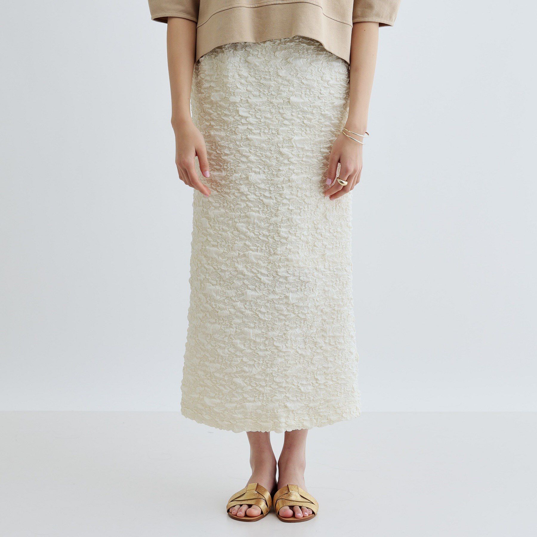 GALLEST「【セットアップ可能】ふくれジャカードタイトスカート」|スカート|