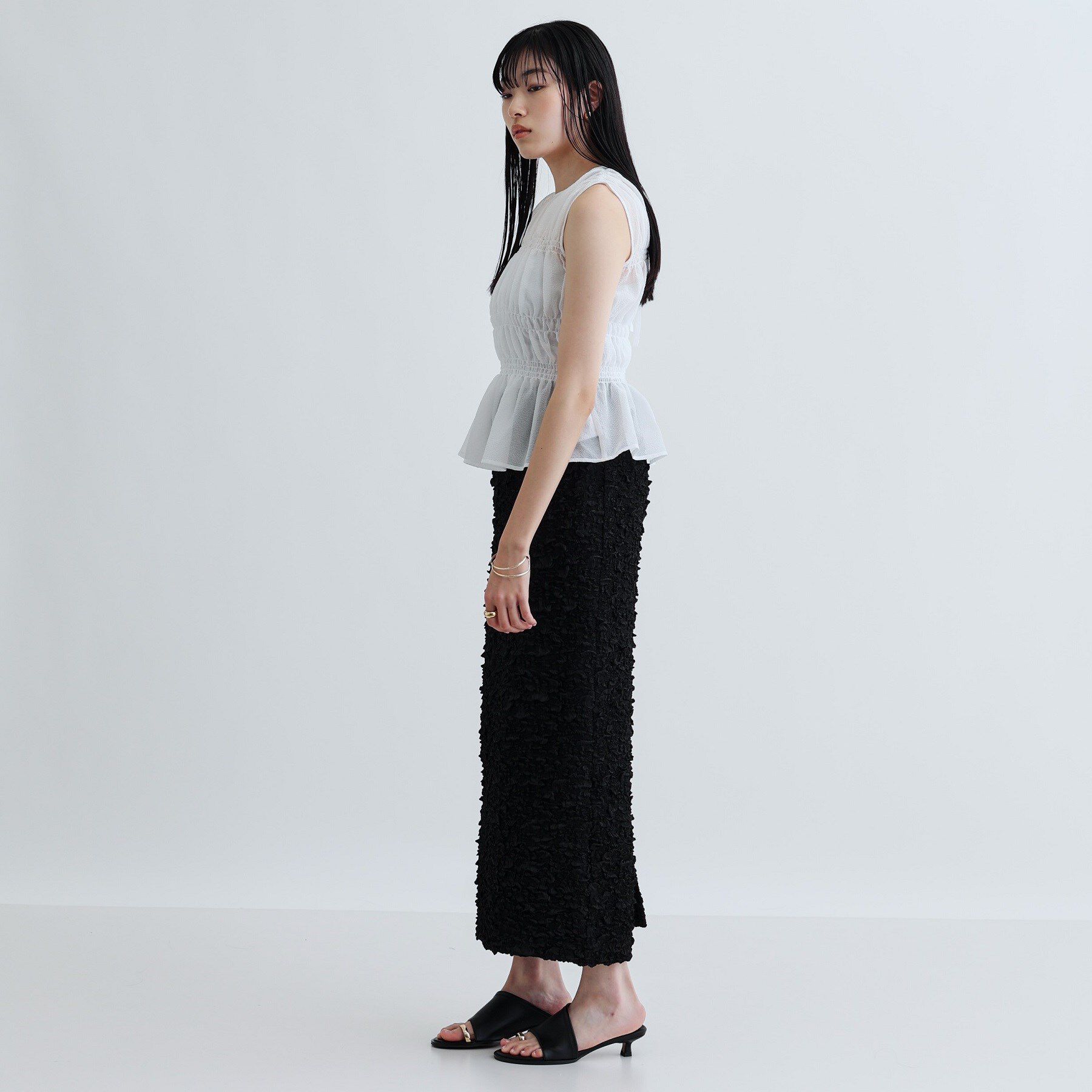 GALLEST「【セットアップ可能】ふくれジャカードタイトスカート」|スカート|