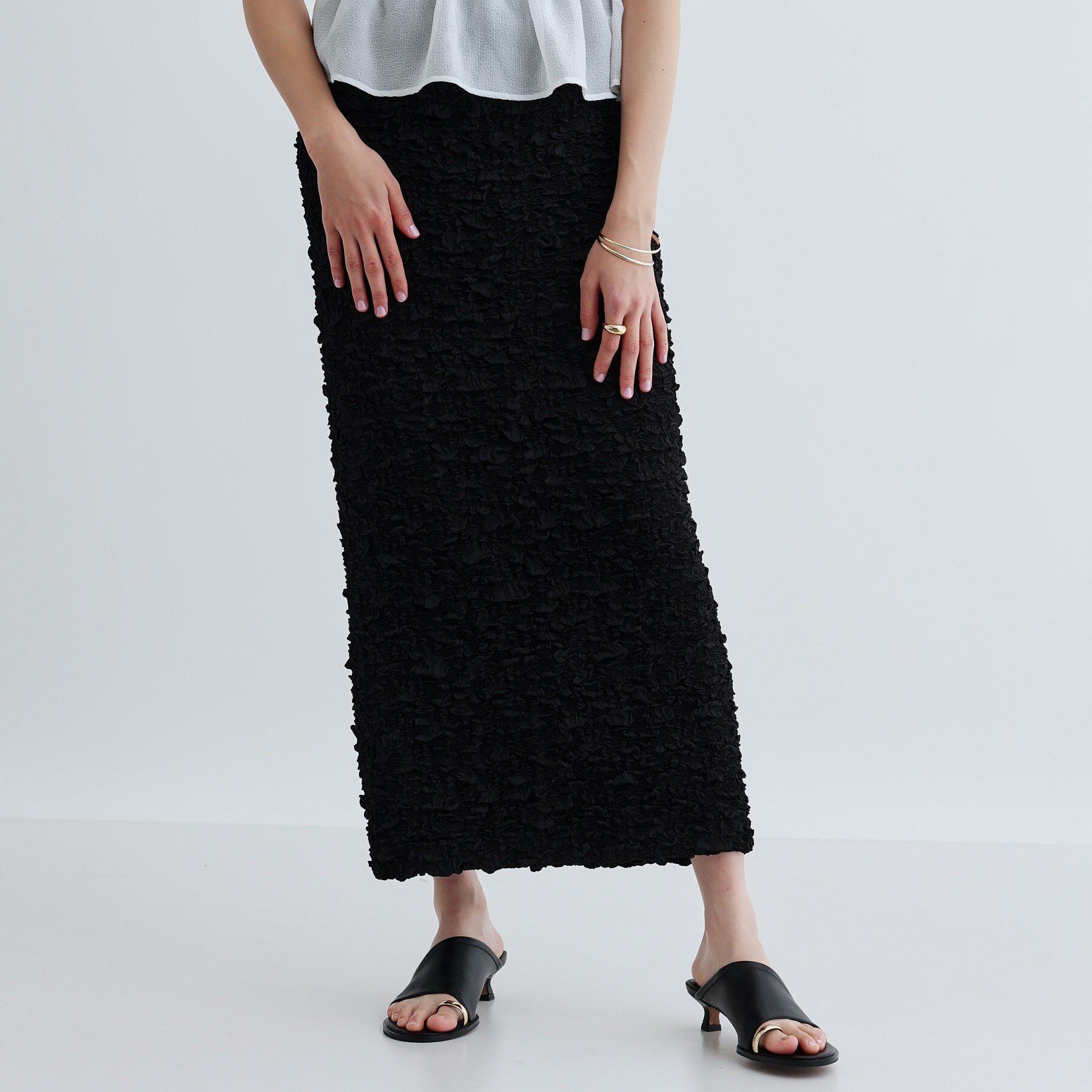 GALLEST「【セットアップ可能】ふくれジャカードタイトスカート」|スカート|