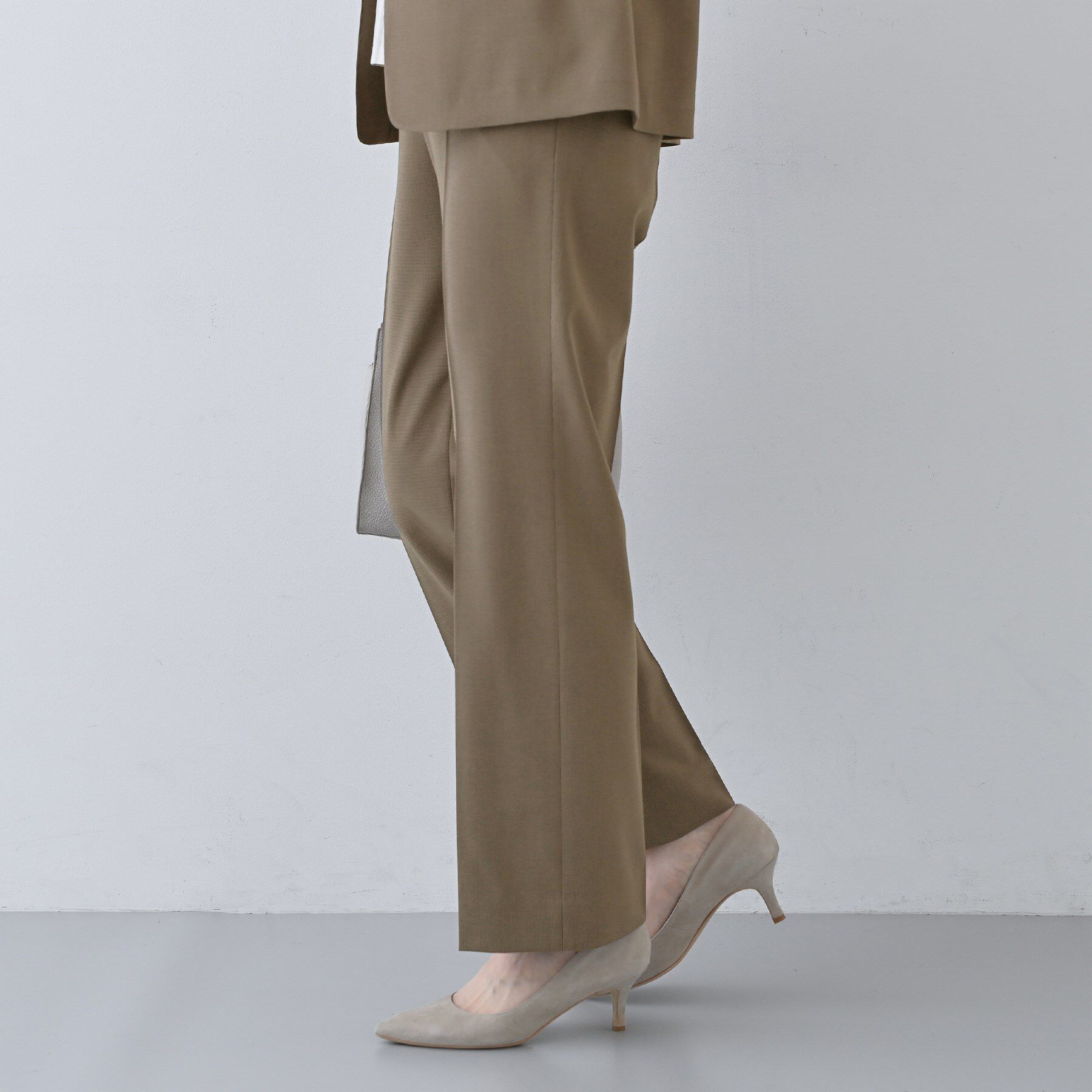 INDIVI「【洗える／夏スーツ】ミニ千鳥柄ストレートパンツ」|その他|