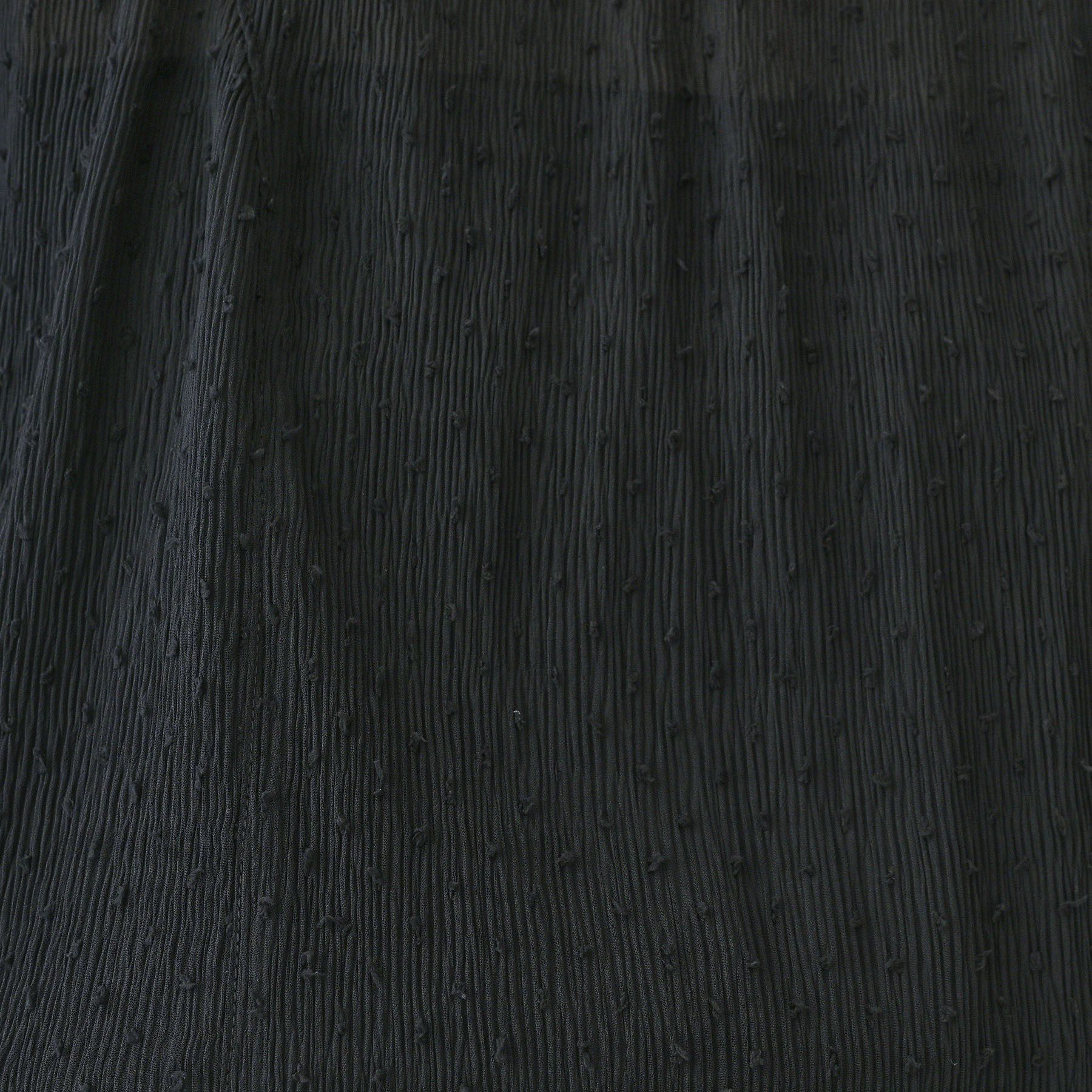 INDIVI「【洗える／ドット柄／凹凸素材】袖コンシャスドルマンブラウス」|シャツ・ブラウス|