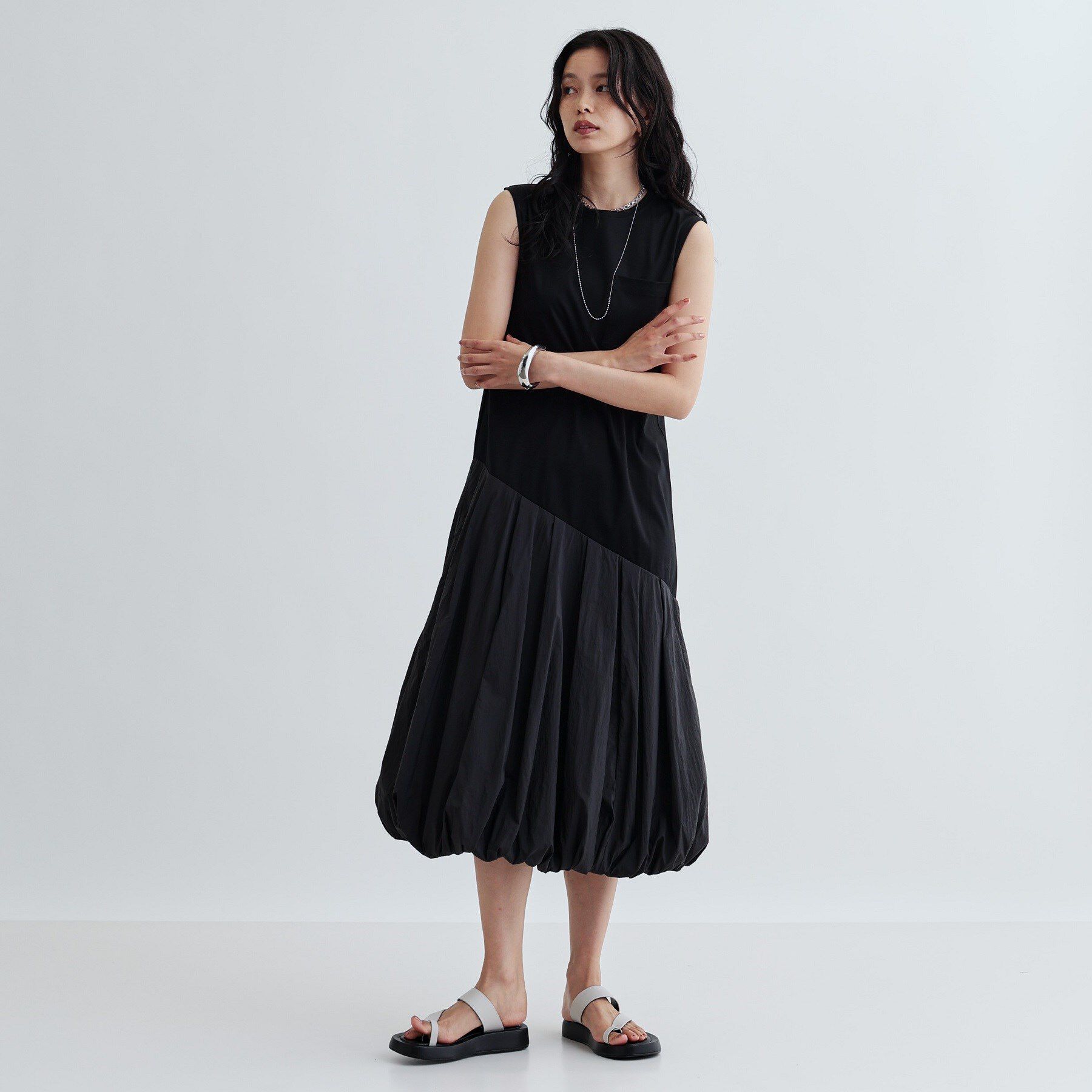 GALLEST「バルーン切替ワンピース」|ワンピース|