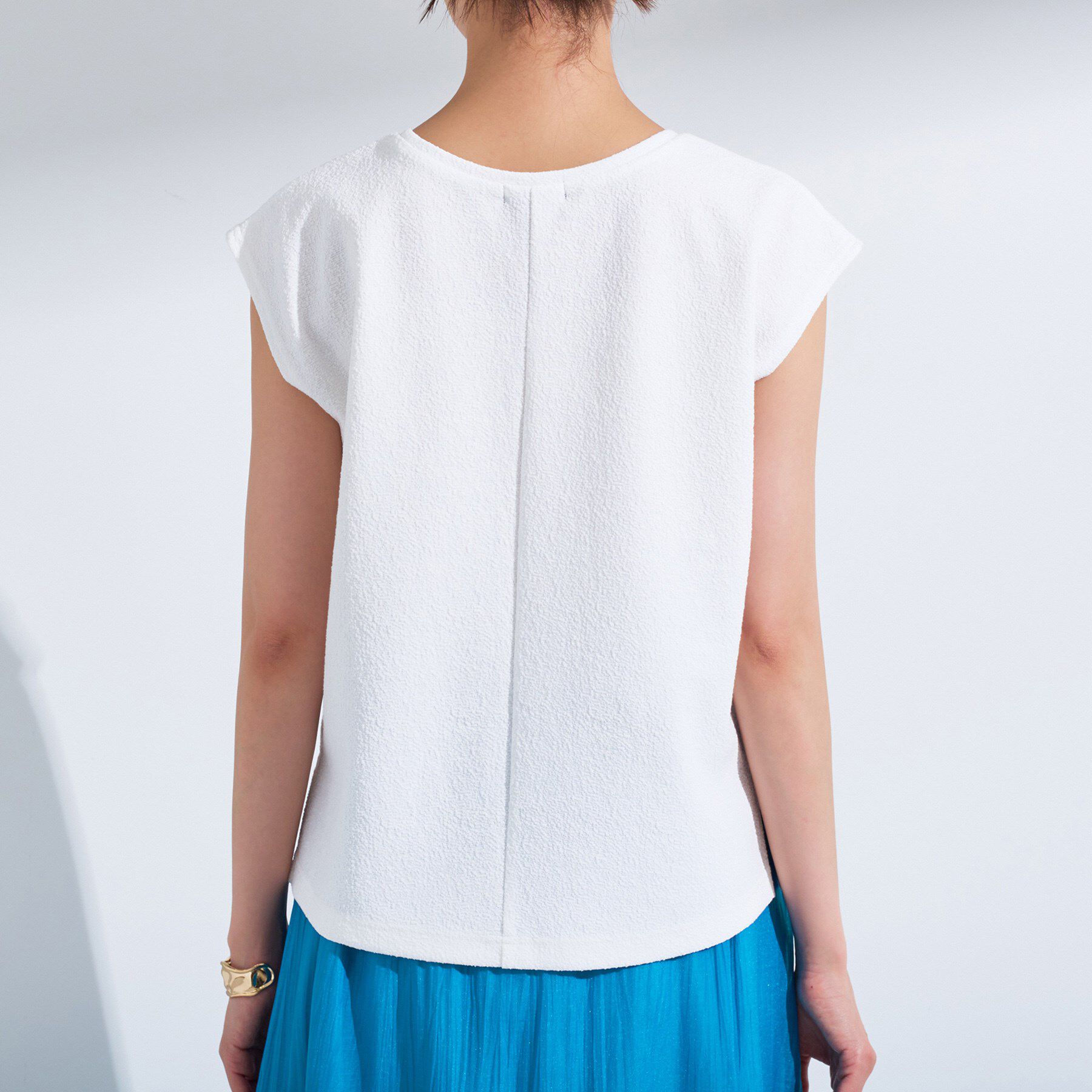 INDIVI「【2点セット／着回し◎】ノースリーブ＆ティアードスカート カセット服」|ワンピース|