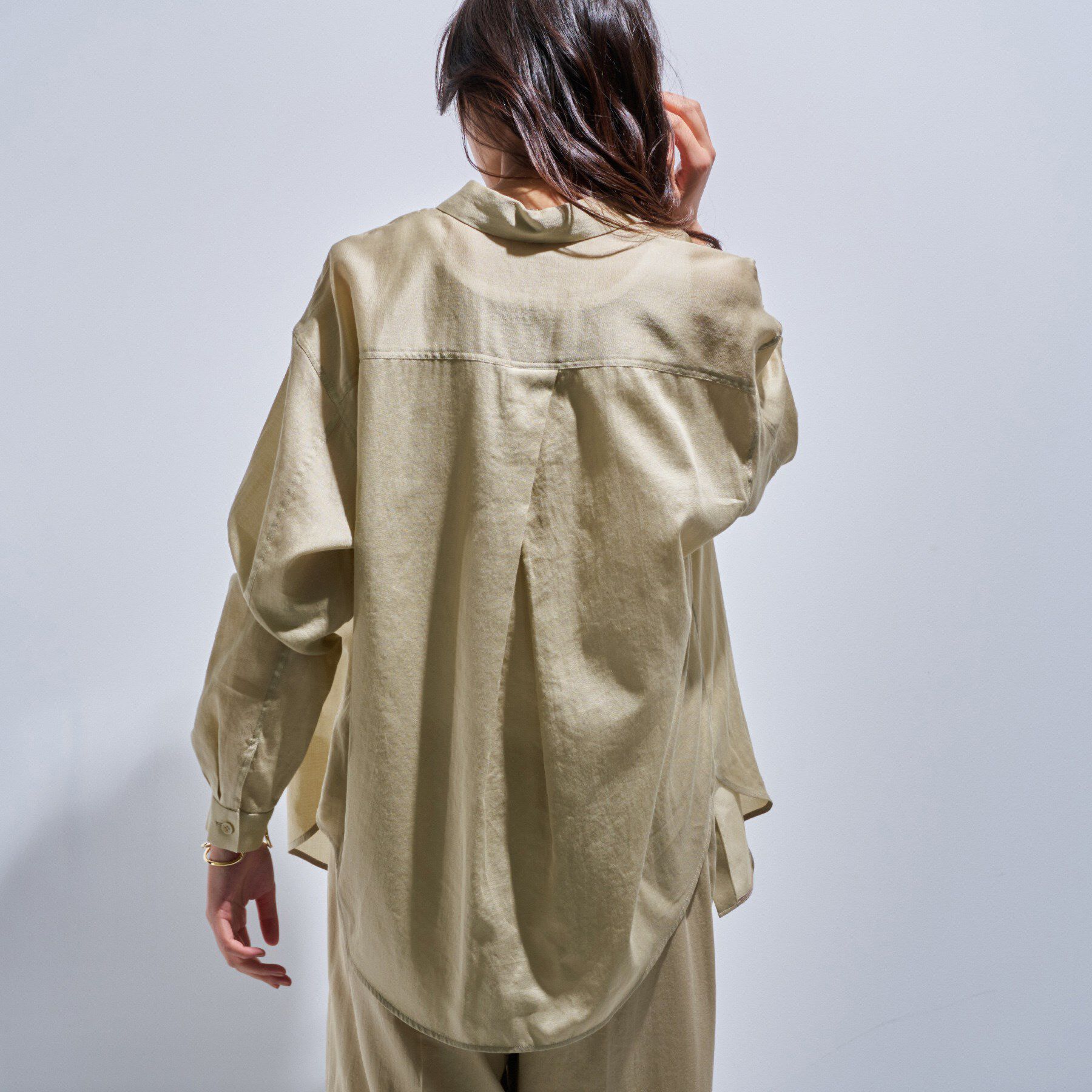 INDIVI「【日本製／SETUP可能】ガーゼ素材ブラウス」|シャツ・ブラウス|