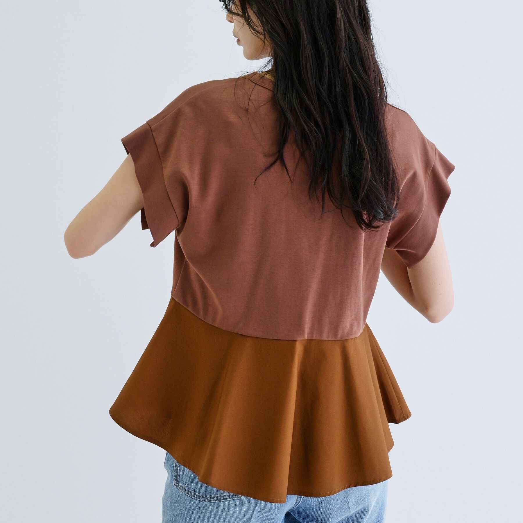 GALLEST「ペプラムスムースカットソー」|Tシャツ・カットソー|