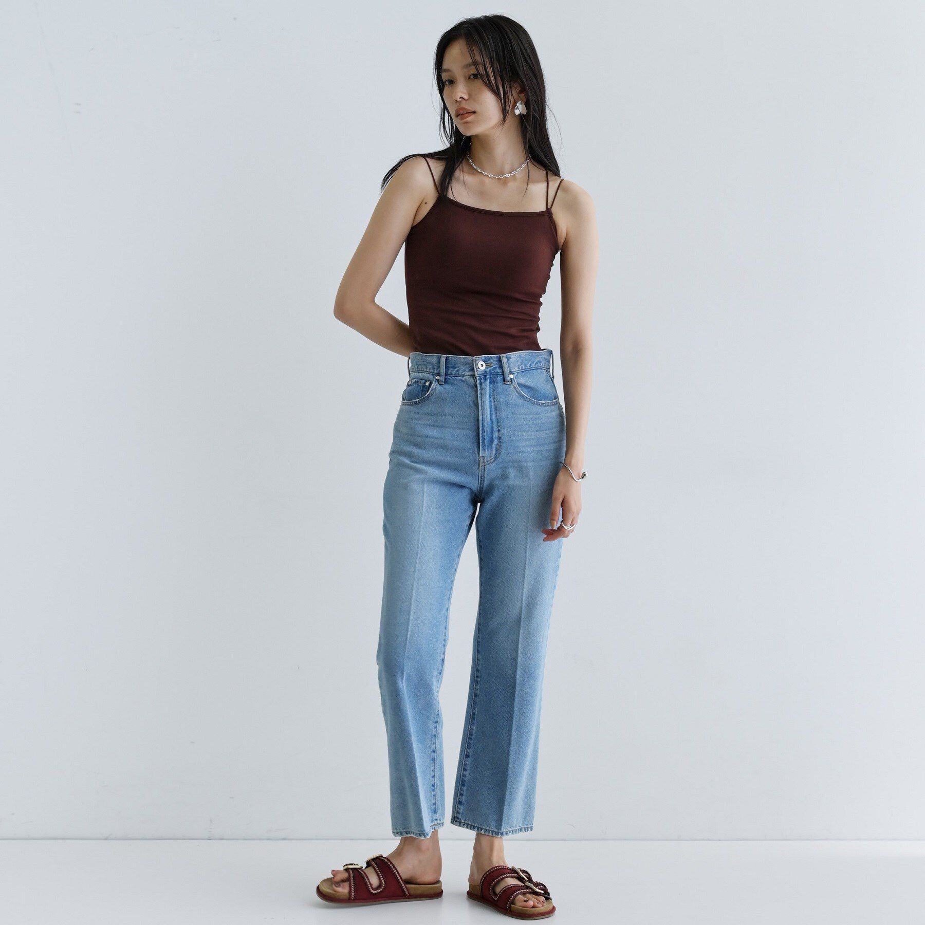 GALLEST「【一部店舗限定】カップ付きバッククロスキャミソール」|キャミソール|