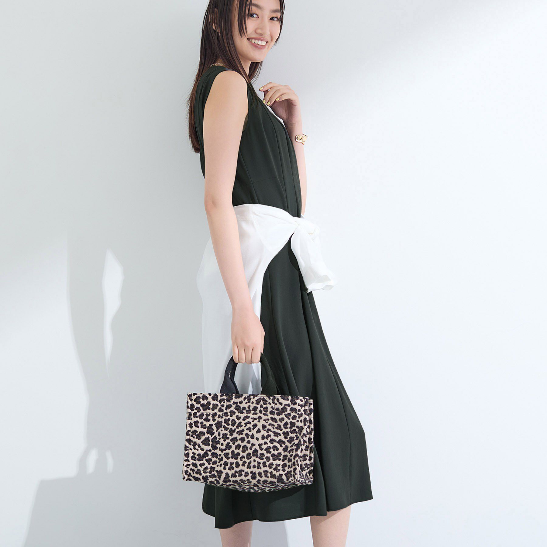 INDIVI「【美シルエット】ノースリーブワンピース」|ワンピース|