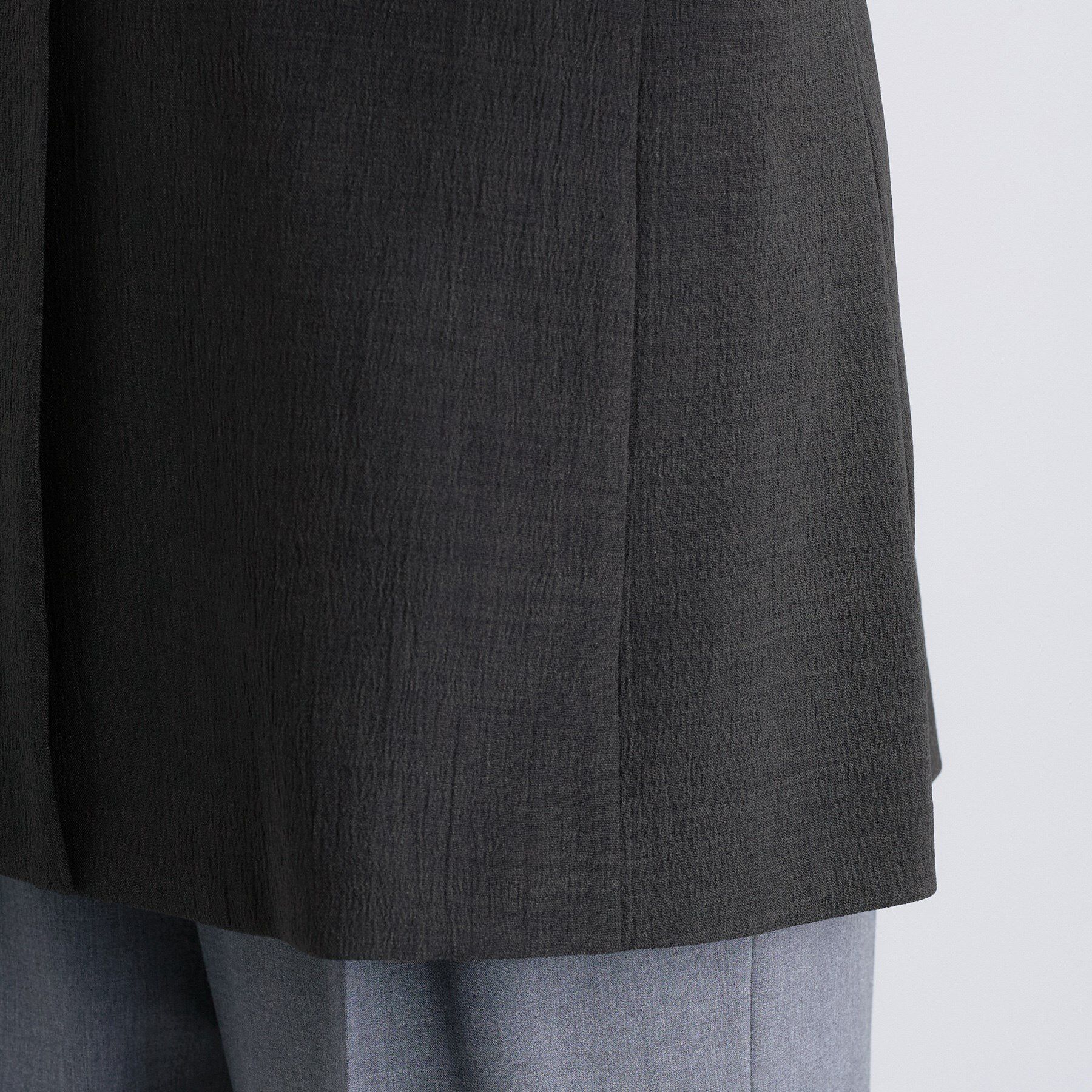 INDIVI「【セットアップ可能】凹凸ストレッチ素材テーラードカラージレジャケット」|テーラードジャケット|