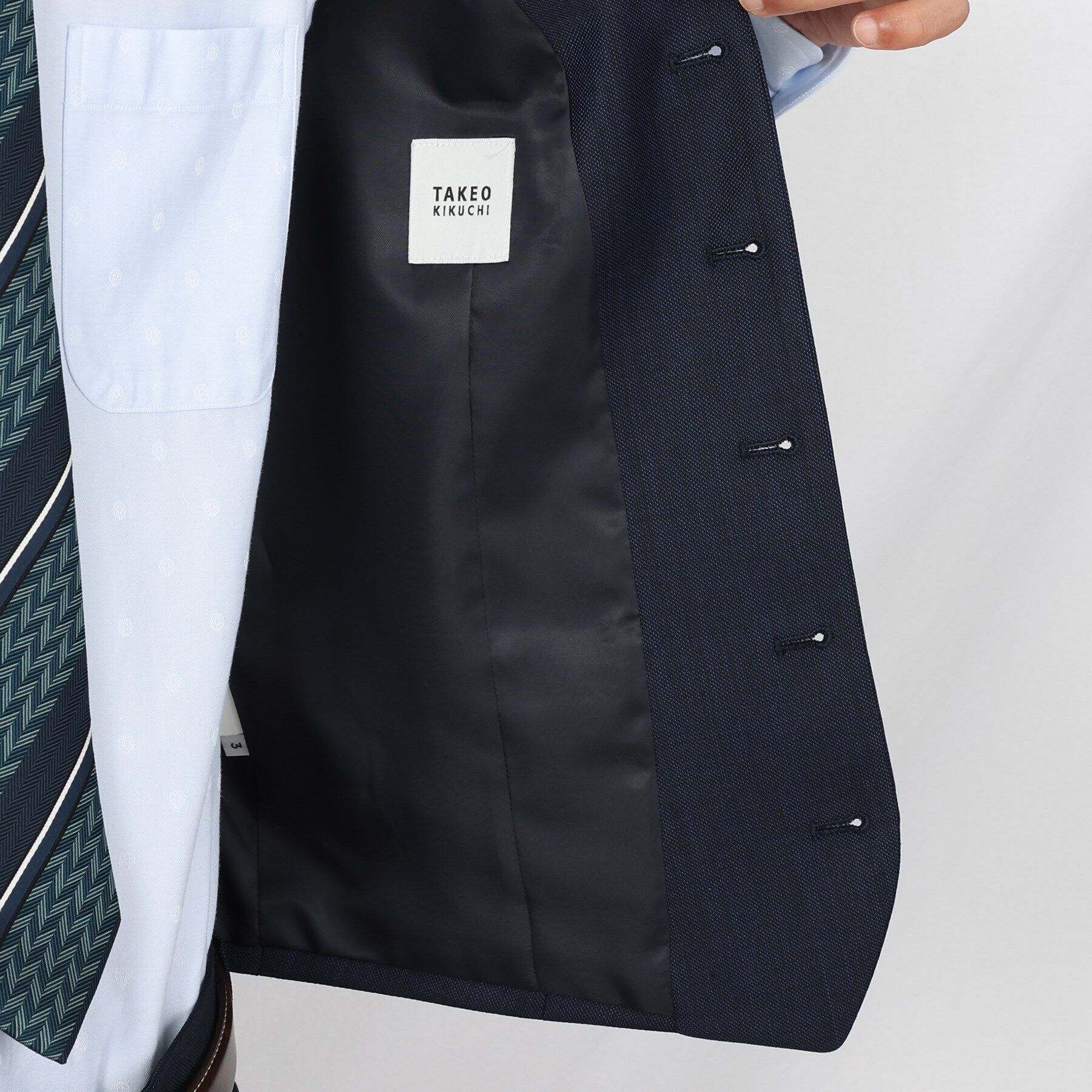 TAKEO KIKUCHI「【3ピース対応】シャイニーシャークピンヘッド ベスト」|スーツ|