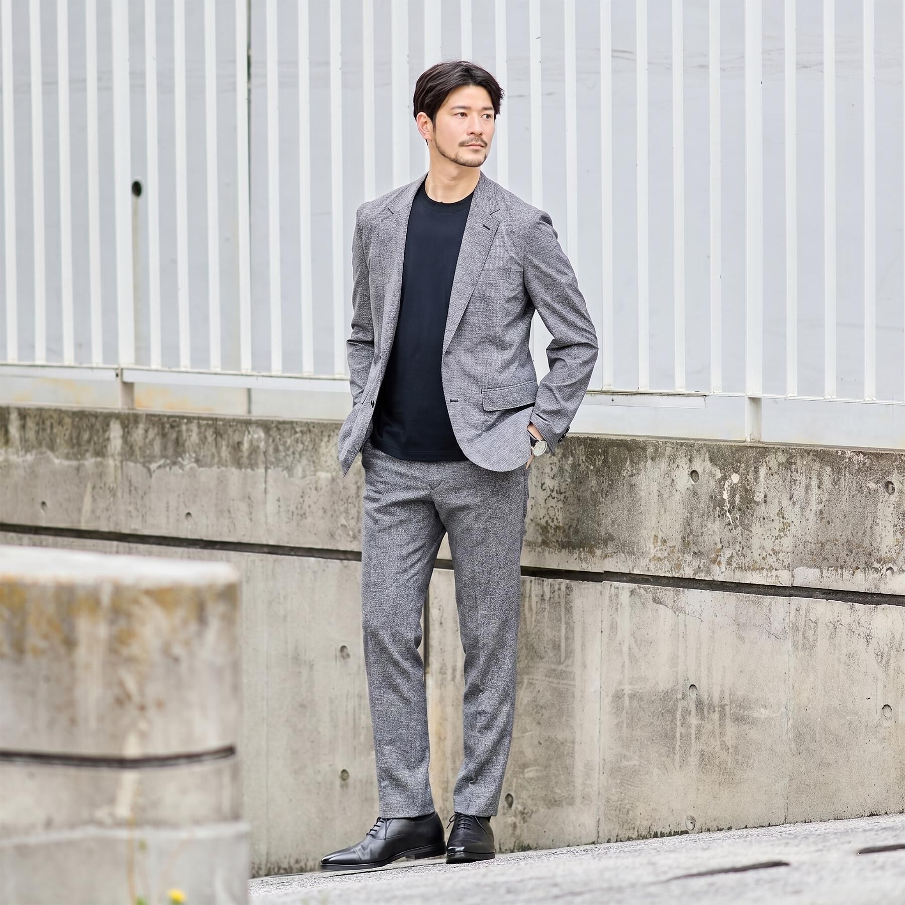 TAKEO KIKUCHI「【抗菌防臭】COOL DOTS（R）ドビープリント ジャケット」|テーラードジャケット|