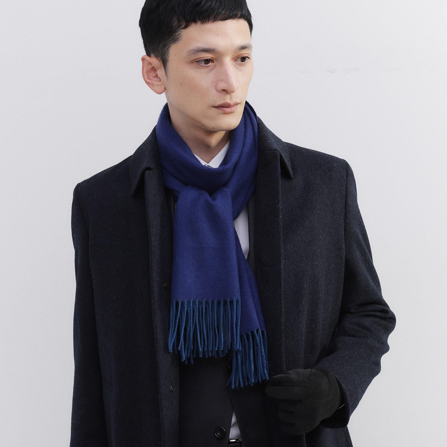 TAKEO KIKUCHI「【洗えるベビーカシミヤ】 ベビーカシミヤ無地マフラー」|ストール|