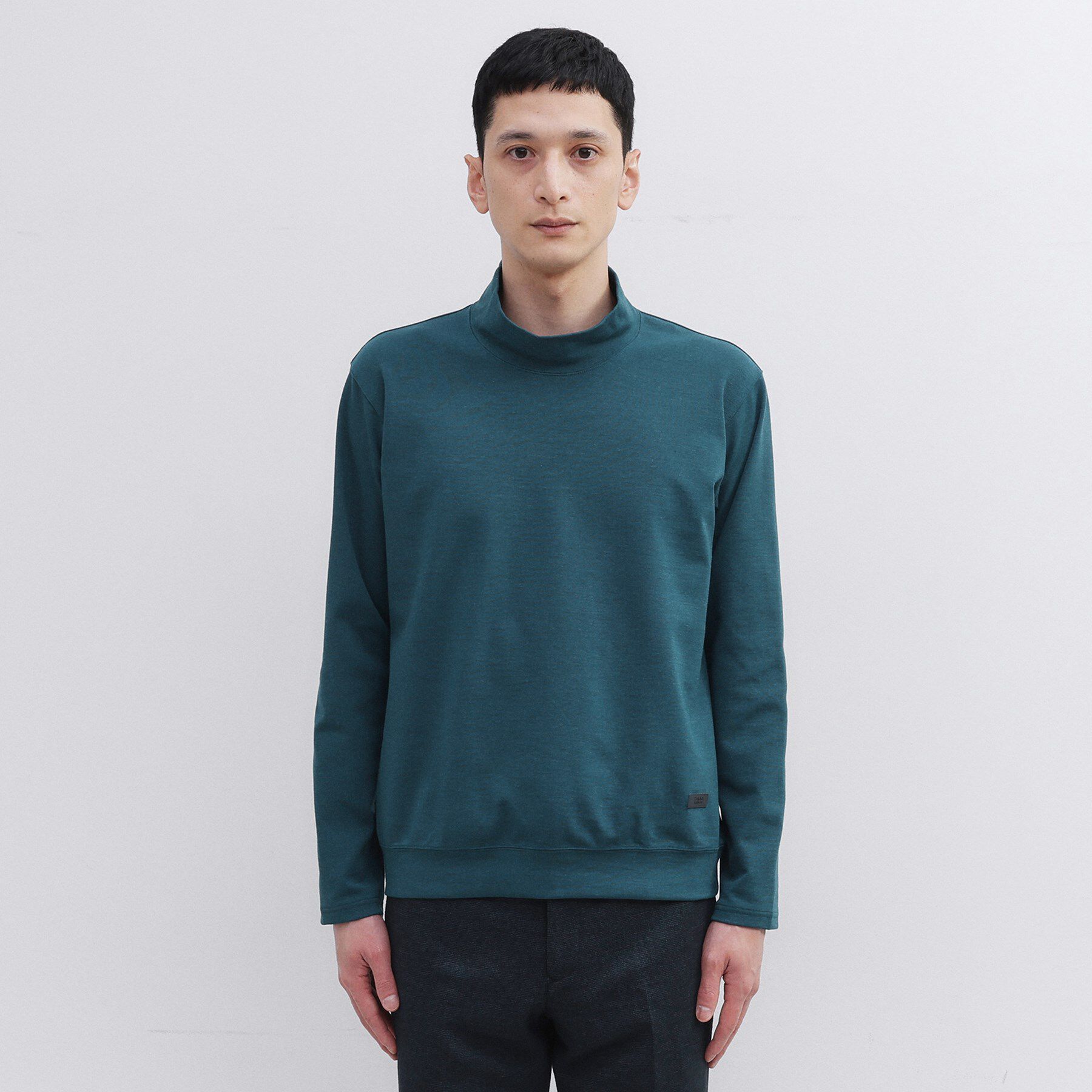 TAKEO KIKUCHI「【Sサイズ～】ウォーム ミラノリブ オフネック プルオーバー」|Tシャツ・カットソー|ブルーグリーン(09