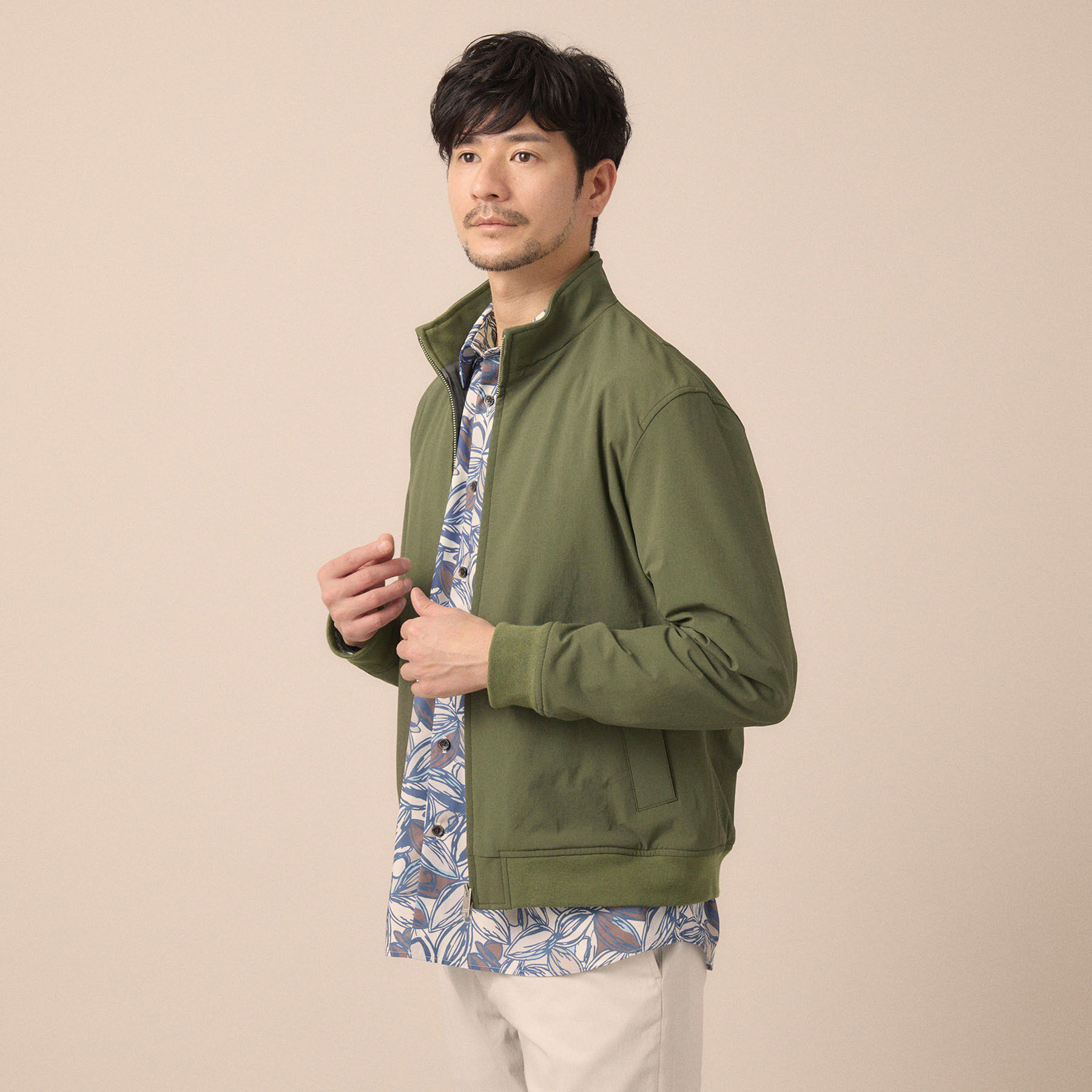 TAKEO KIKUCHI「スタンドカラー ショート リブ ブルゾン」|ブルゾン・スタジャン|