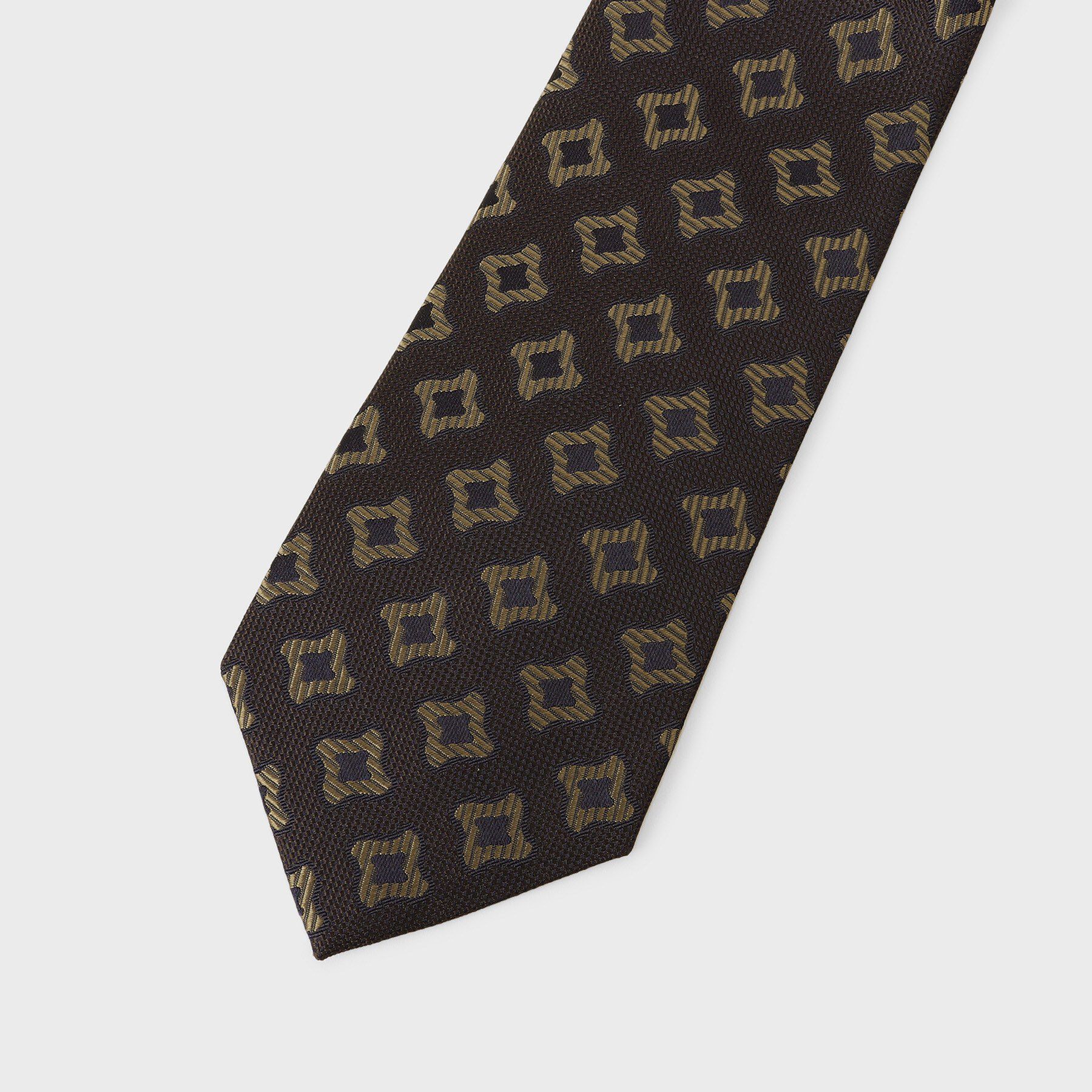 TAKEO KIKUCHI「【縁起の良いネクタイ】PNJ 千鳥ジオメトリックネクタイ」|ネクタイ・蝶ネクタイ|