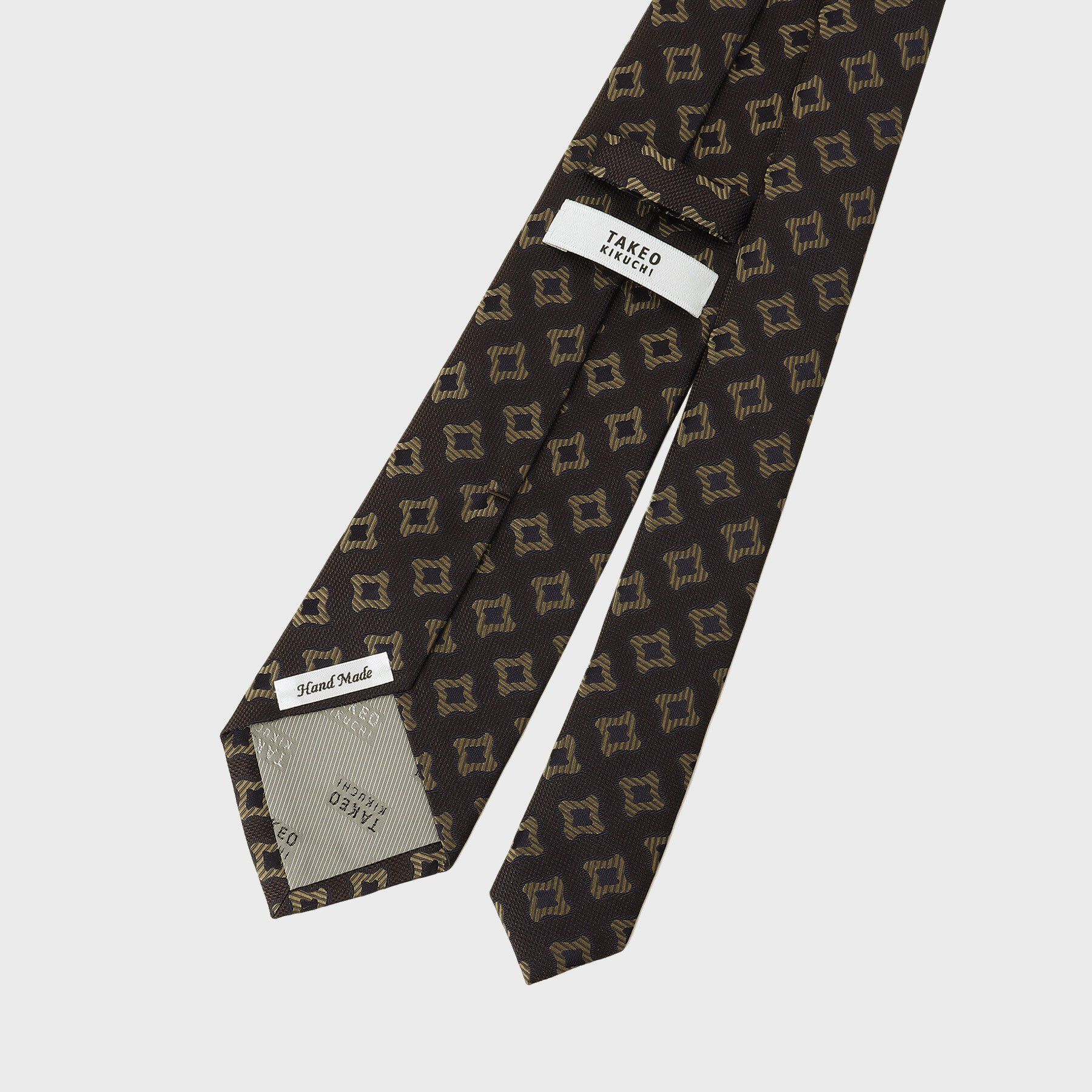 TAKEO KIKUCHI「【縁起の良いネクタイ】PNJ 千鳥ジオメトリックネクタイ」|ネクタイ・蝶ネクタイ|