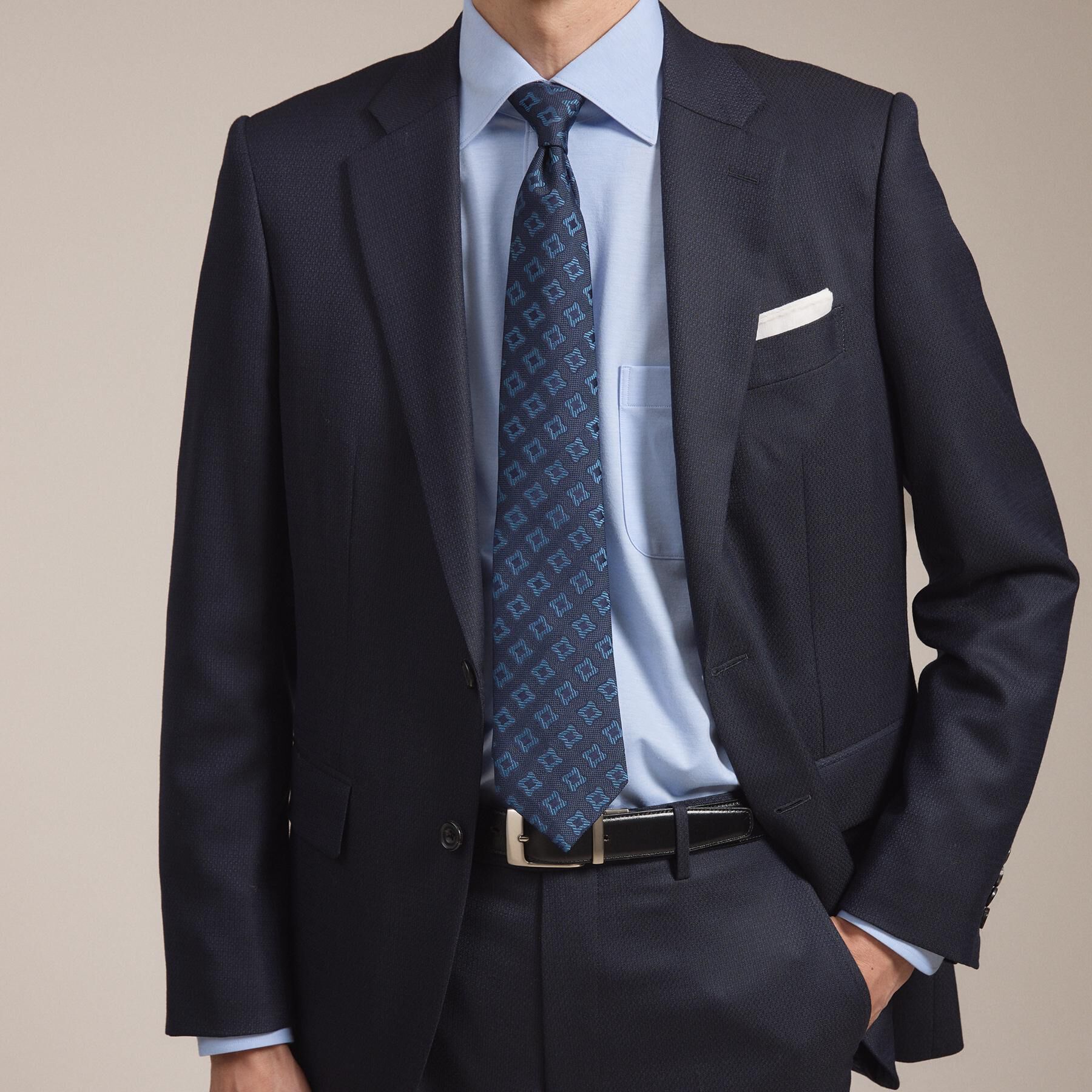 TAKEO KIKUCHI「【縁起の良いネクタイ】PNJ 千鳥ジオメトリックネクタイ」|ネクタイ・蝶ネクタイ|