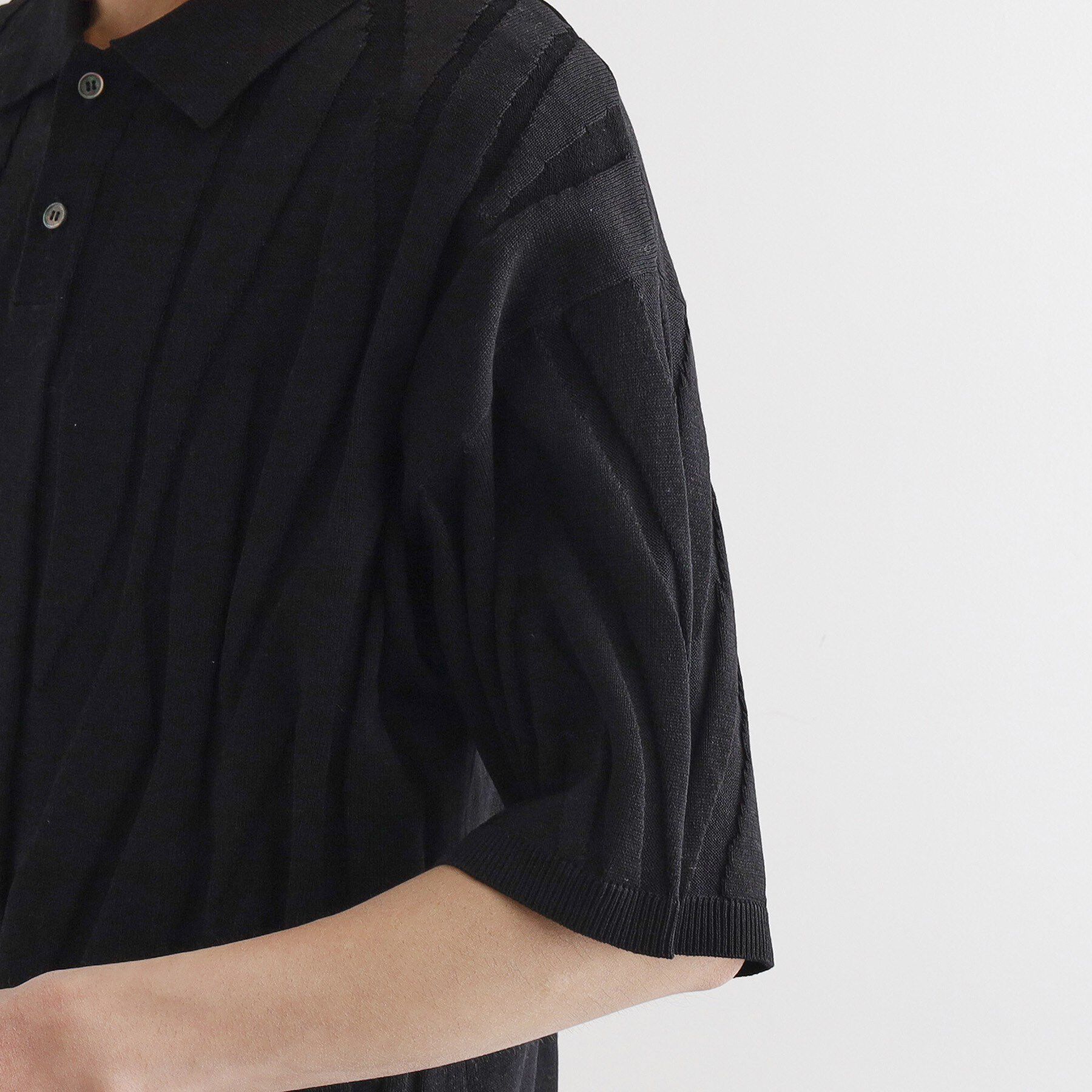 tk.TAKEO KIKUCHI「ジャカードニットポロ」|ニット・セーター|