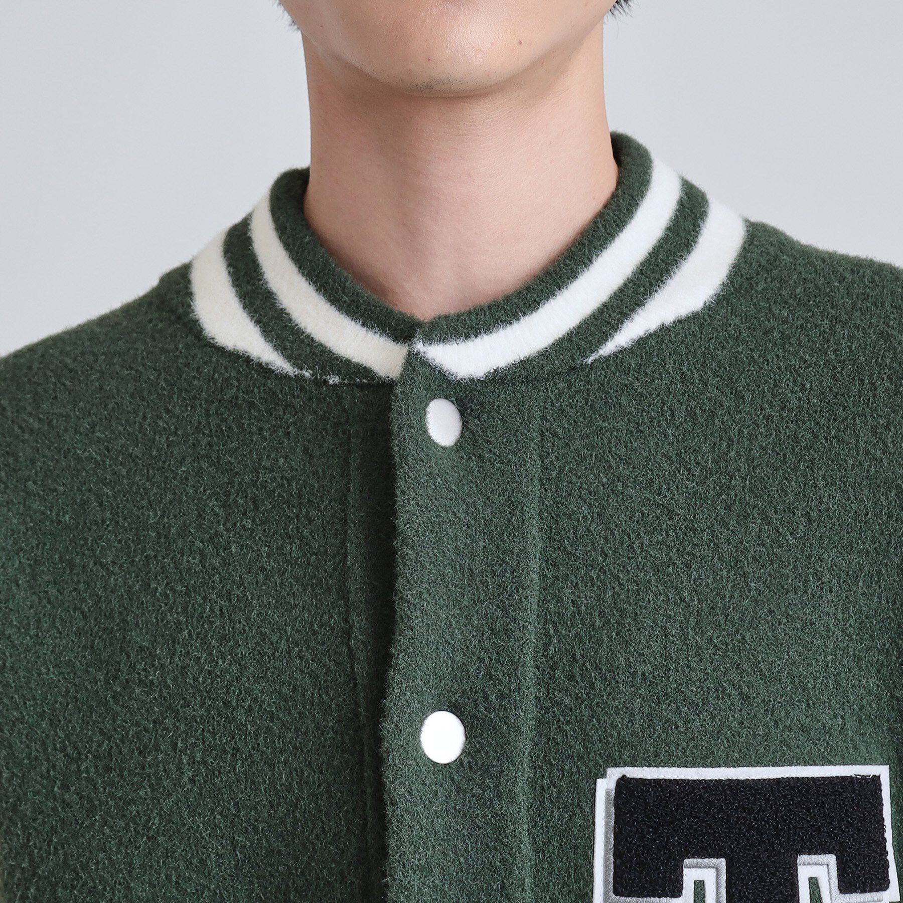 tk.TAKEO KIKUCHI「ダブルジャカードニットスタジャン」|ブルゾン・スタジャン|