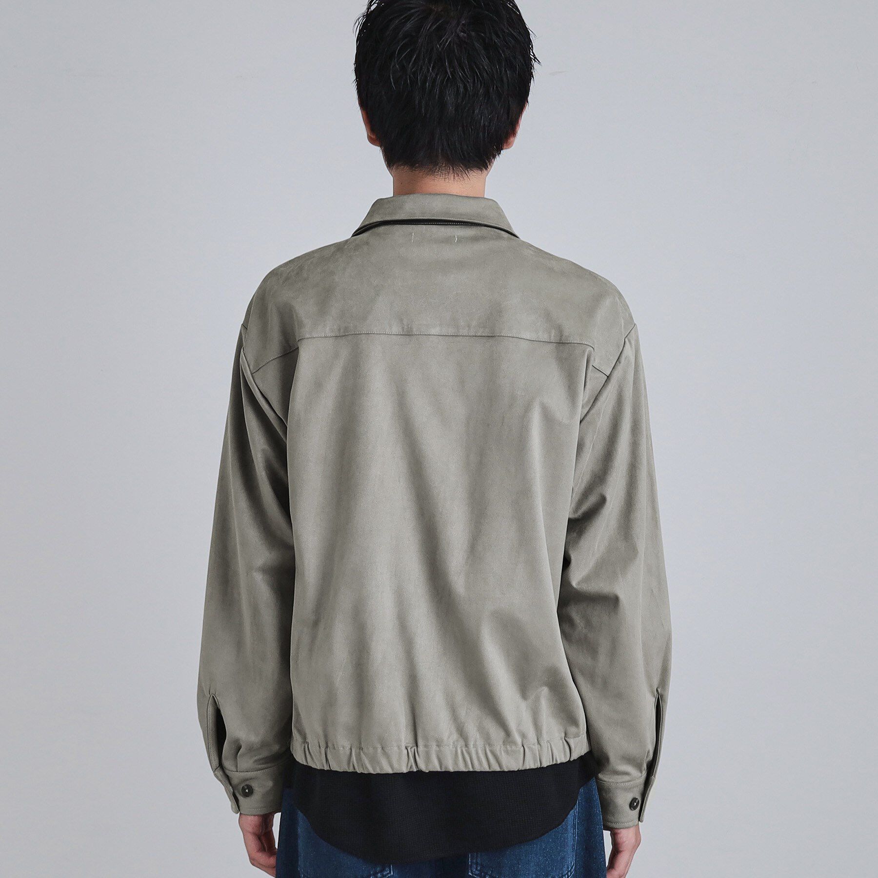 tk.TAKEO KIKUCHI「フェイクスエードシャツアウター」|ブルゾン・スタジャン|