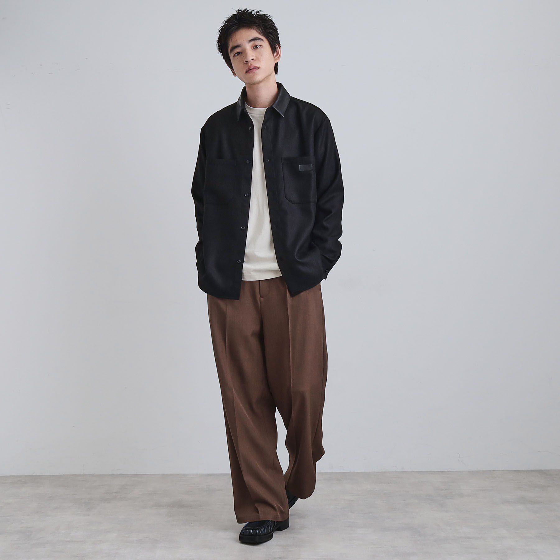 tk.TAKEO KIKUCHI「ヘリンボーンワーカーシャツ」|シャツ・ブラウス|