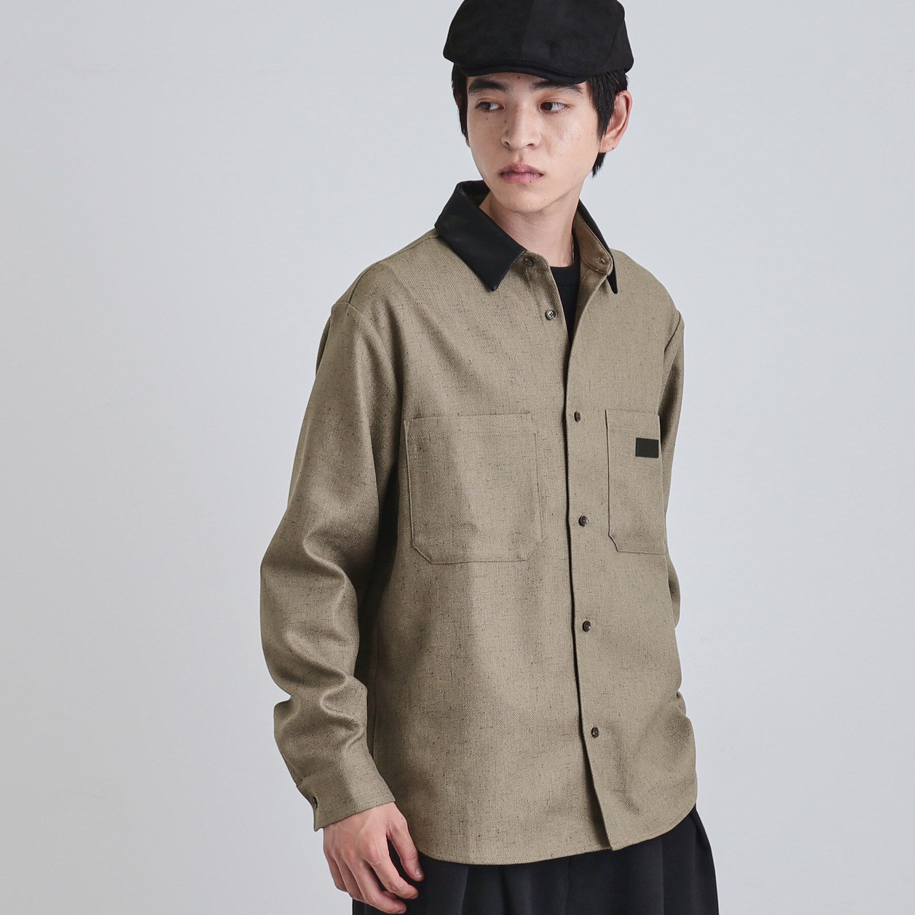 tk.TAKEO KIKUCHI「ヘリンボーンワーカーシャツ」|シャツ・ブラウス|