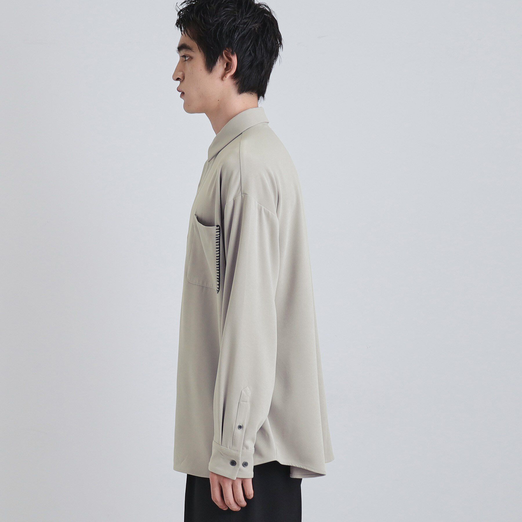 tk.TAKEO KIKUCHI「なめらかスエードタッチステッチシャツ」|シャツ・ブラウス|