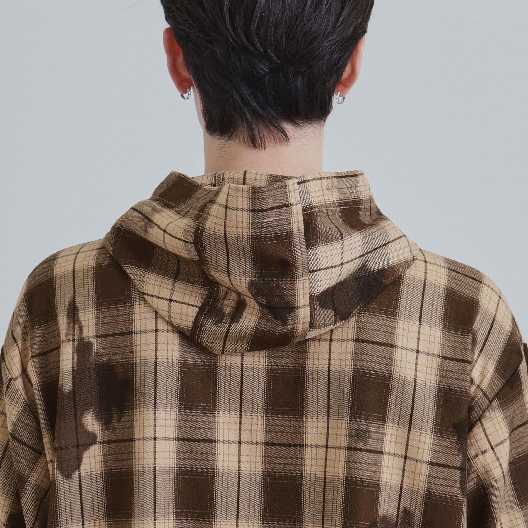 tk.TAKEO KIKUCHI「ヴィンテージフードチェックシャツ」|シャツ・ブラウス|