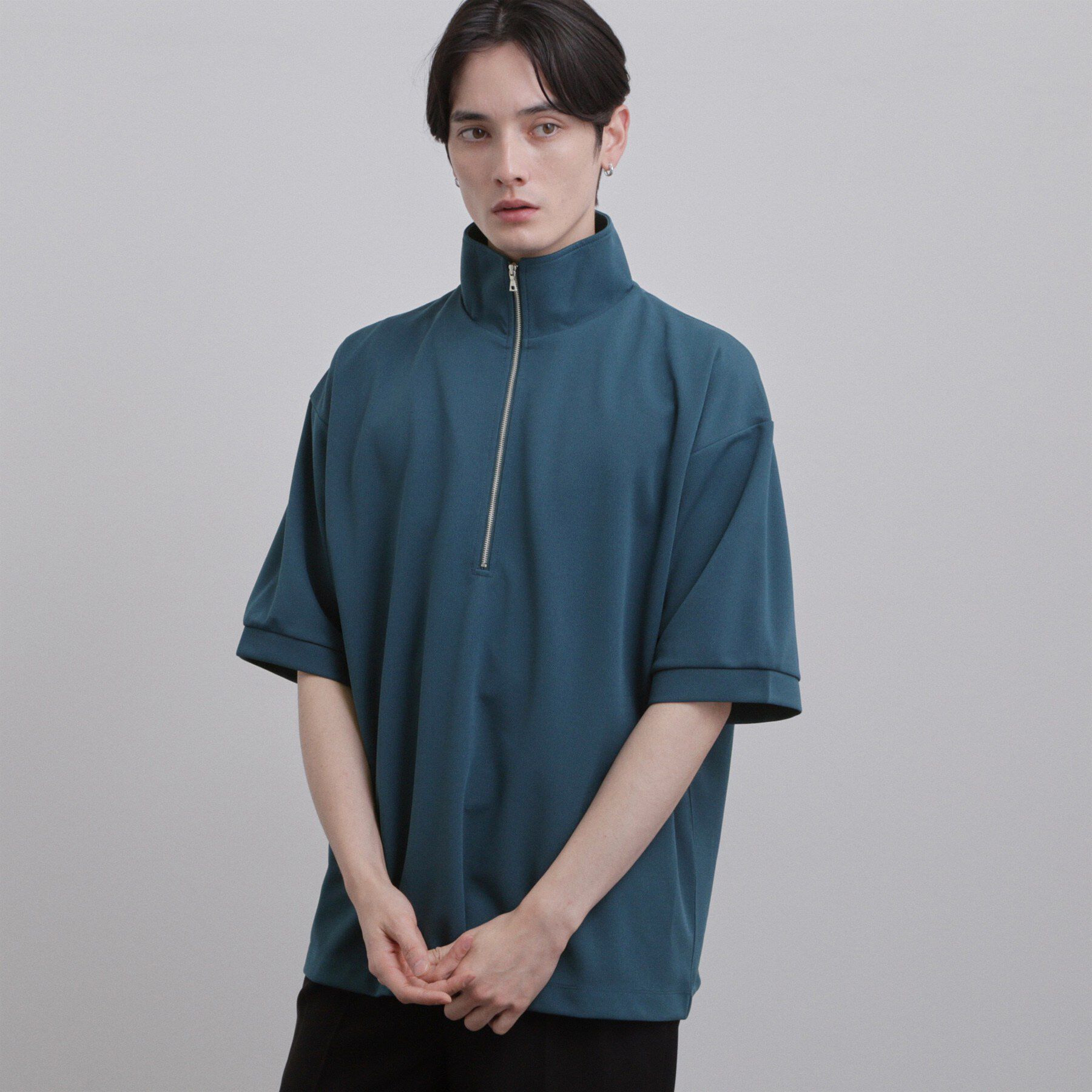 tk.TAKEO KIKUCHI「ジョーゼットハーフジップ」|Tシャツ・カットソー|