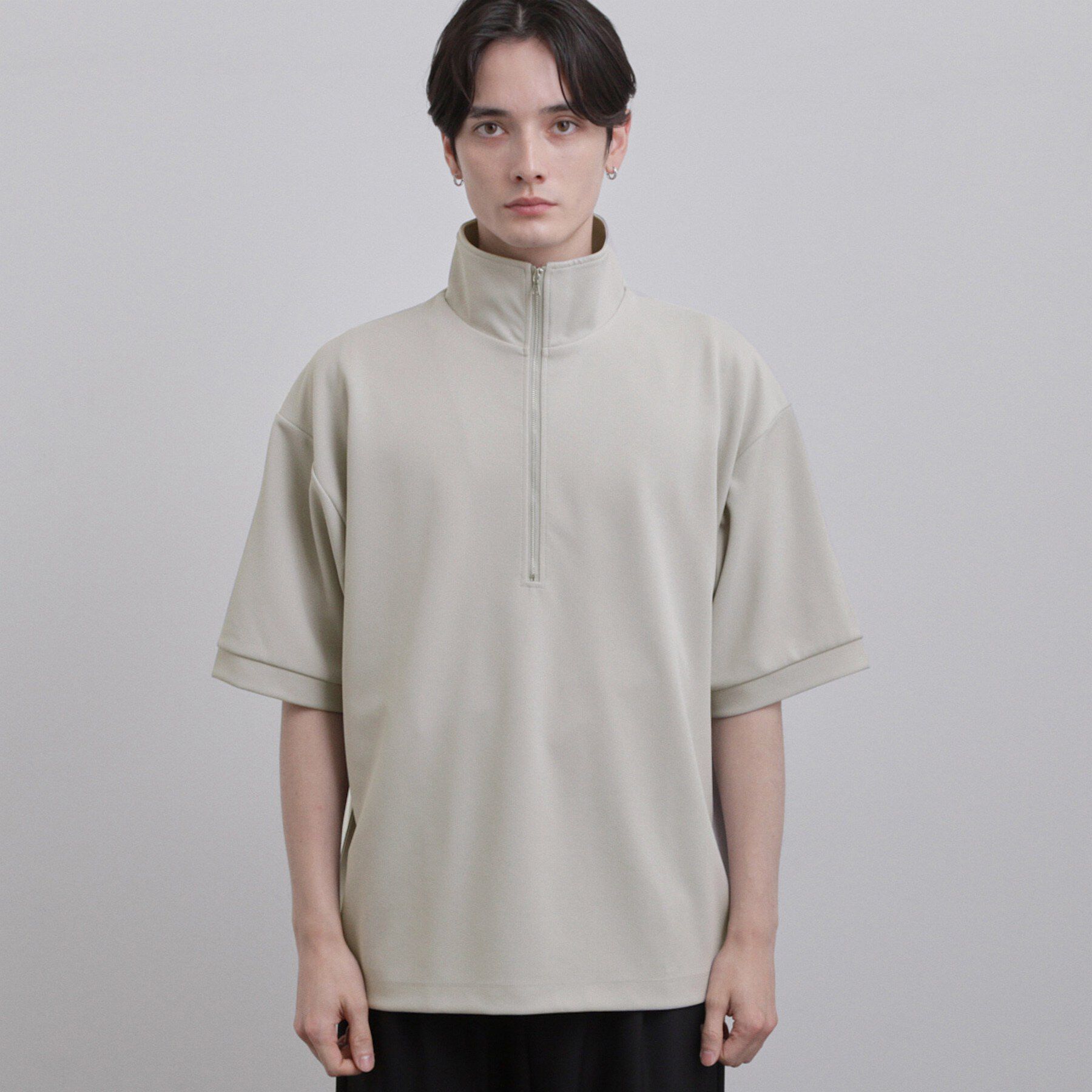 tk.TAKEO KIKUCHI「ジョーゼットハーフジップ」|Tシャツ・カットソー|