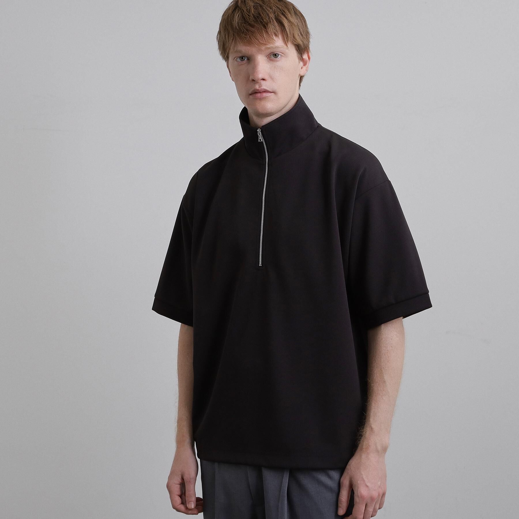 tk.TAKEO KIKUCHI「ジョーゼットハーフジップ」|Tシャツ・カットソー|