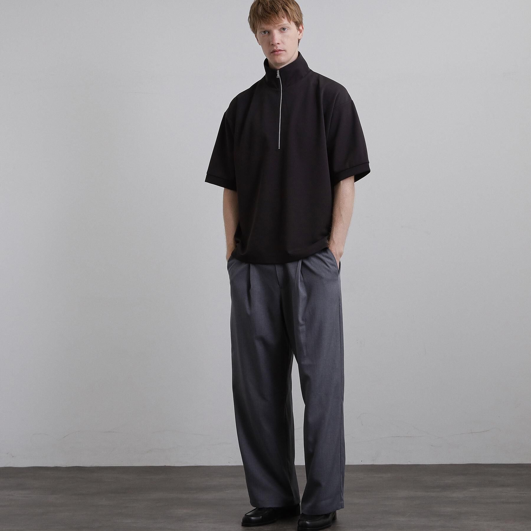 tk.TAKEO KIKUCHI「ジョーゼットハーフジップ」|Tシャツ・カットソー|