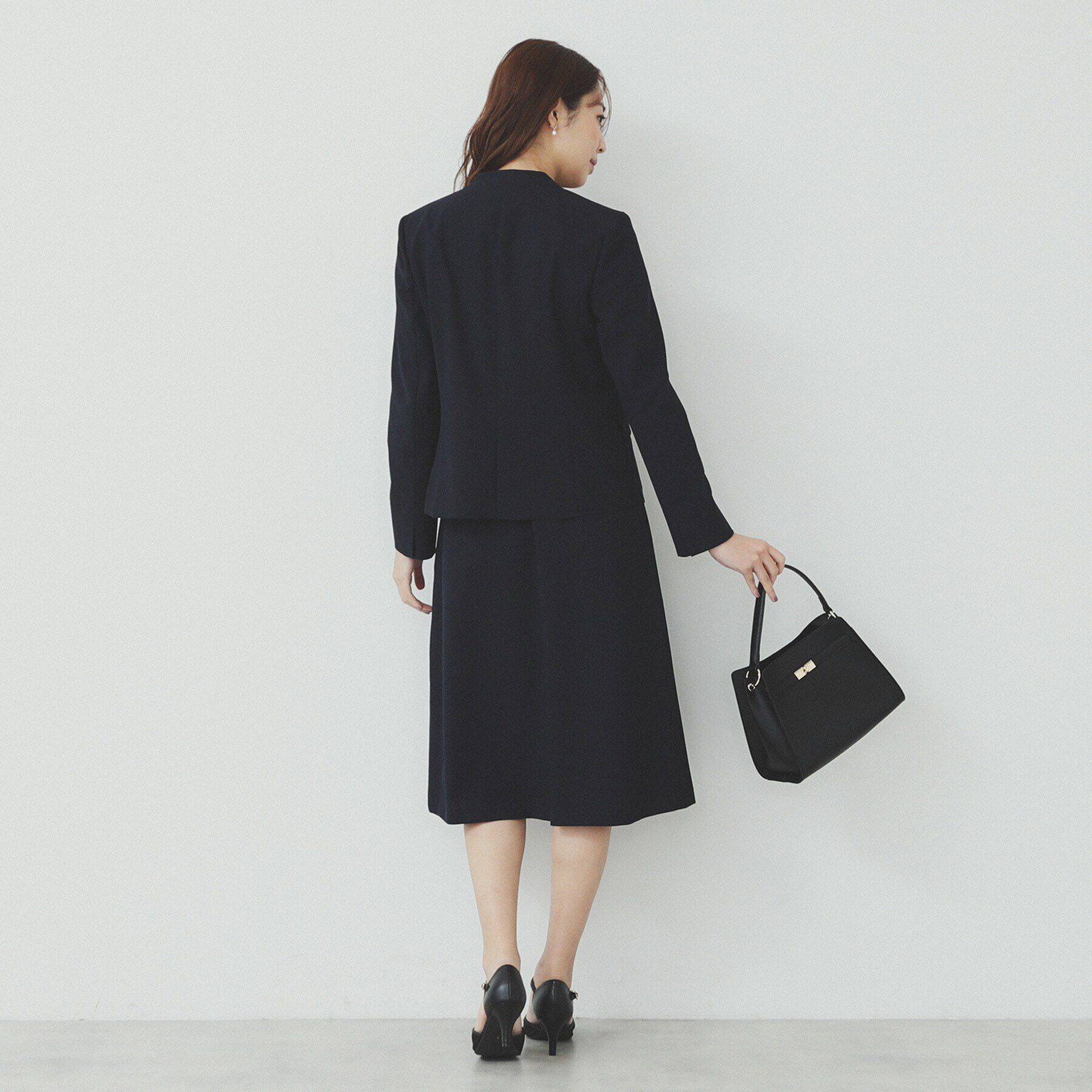 index「ストレッチノーカラージャケット/セットアップ対応可【洗える/イージーアイロン/抗ピル】」|ノーカラージャケット|