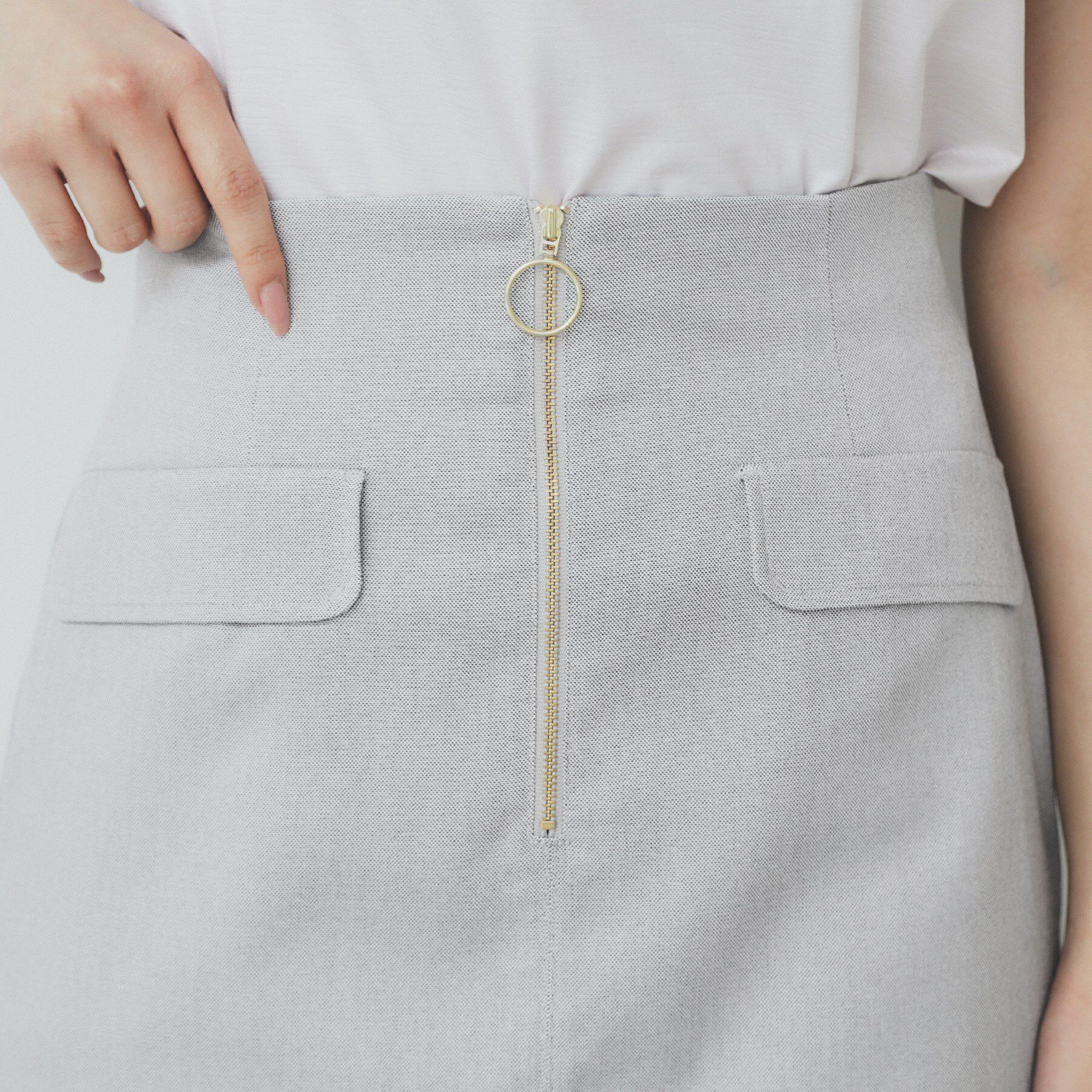 index「ジップタイトスカート【洗濯機洗い可/イージーアイロン】」|スカート|