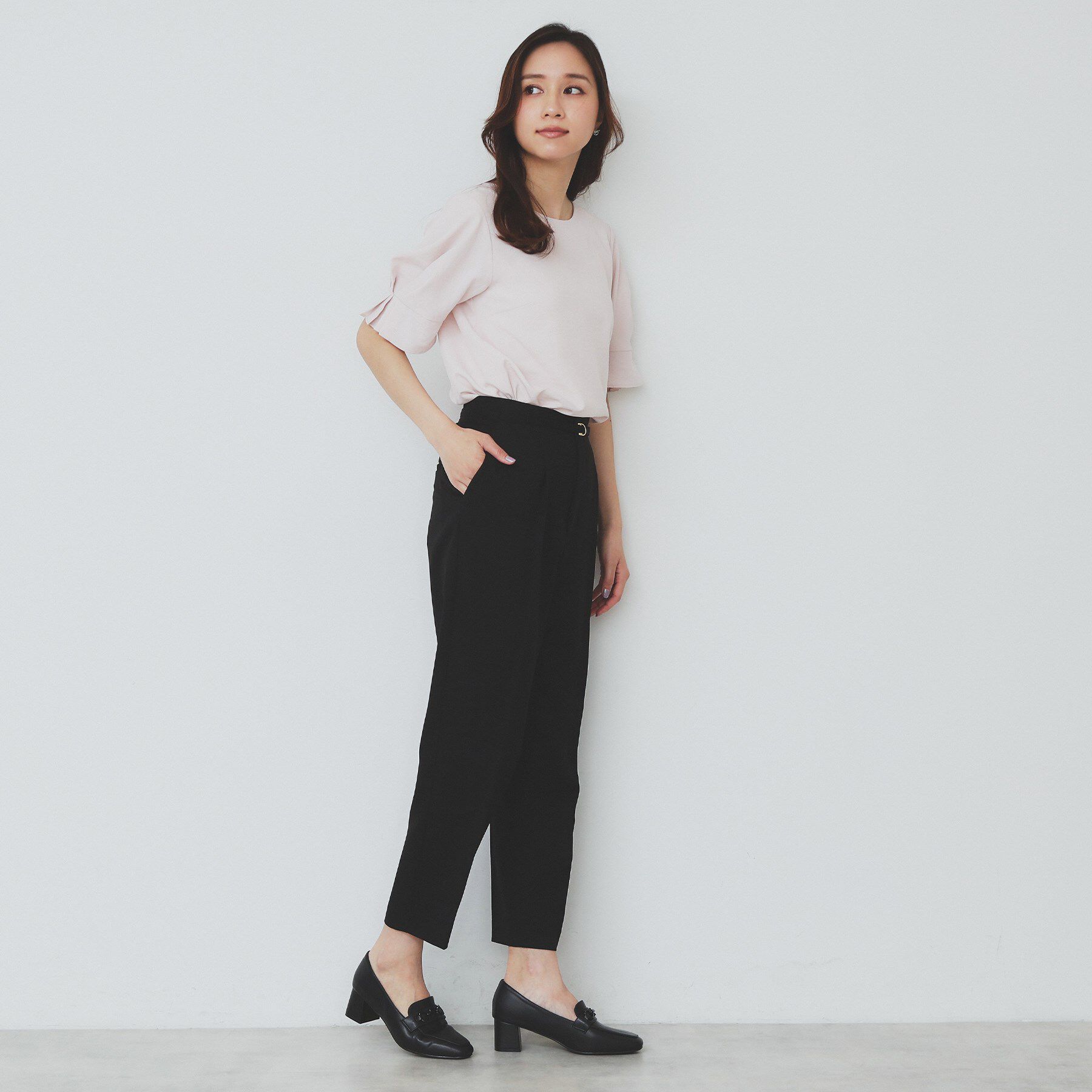 index「ストレッチテーパードパンツ【洗濯機洗い可/吸水速乾/防シワ】」|その他|