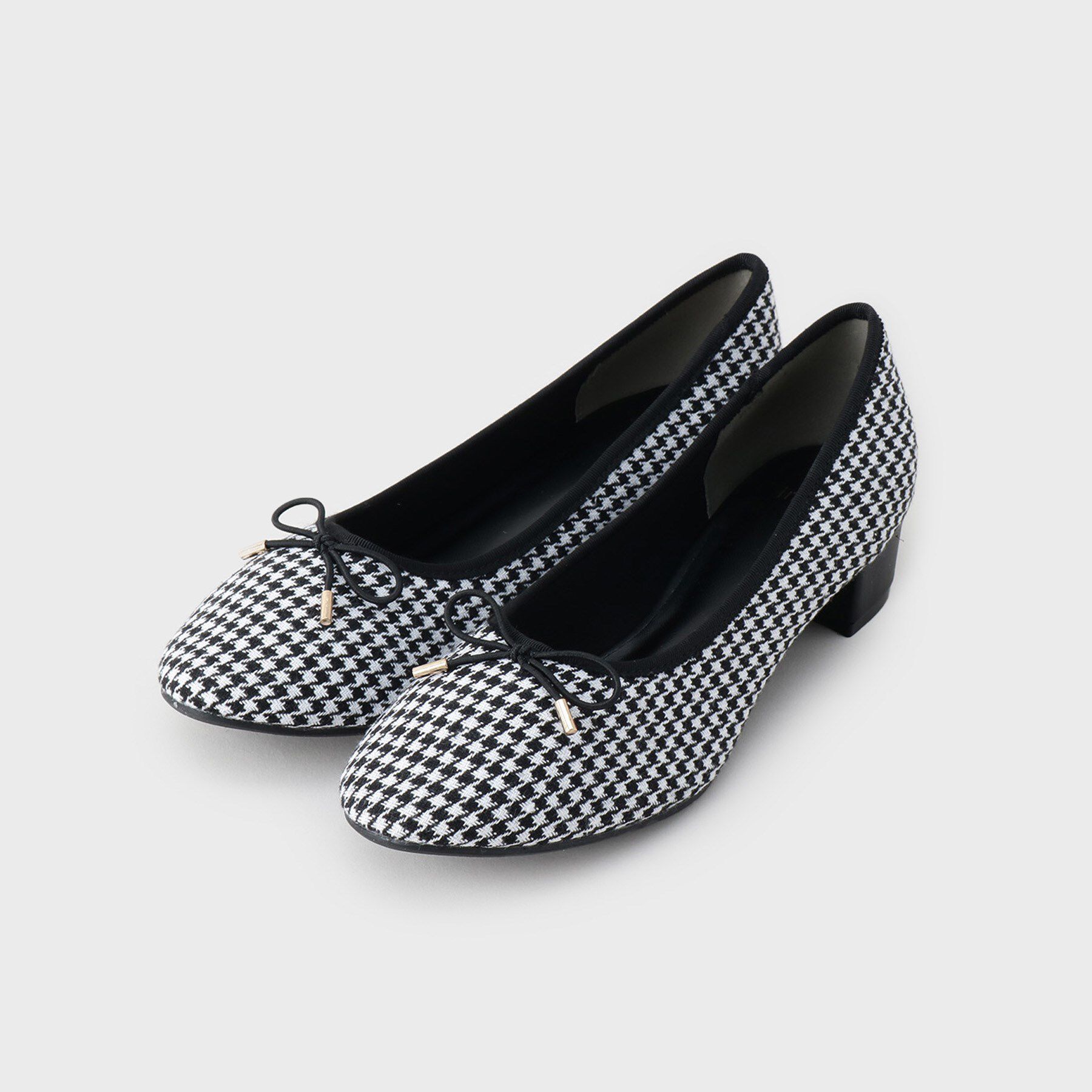 index「ラウンドトゥヒールバレエシューズ」|パンプス|ブラック(119)